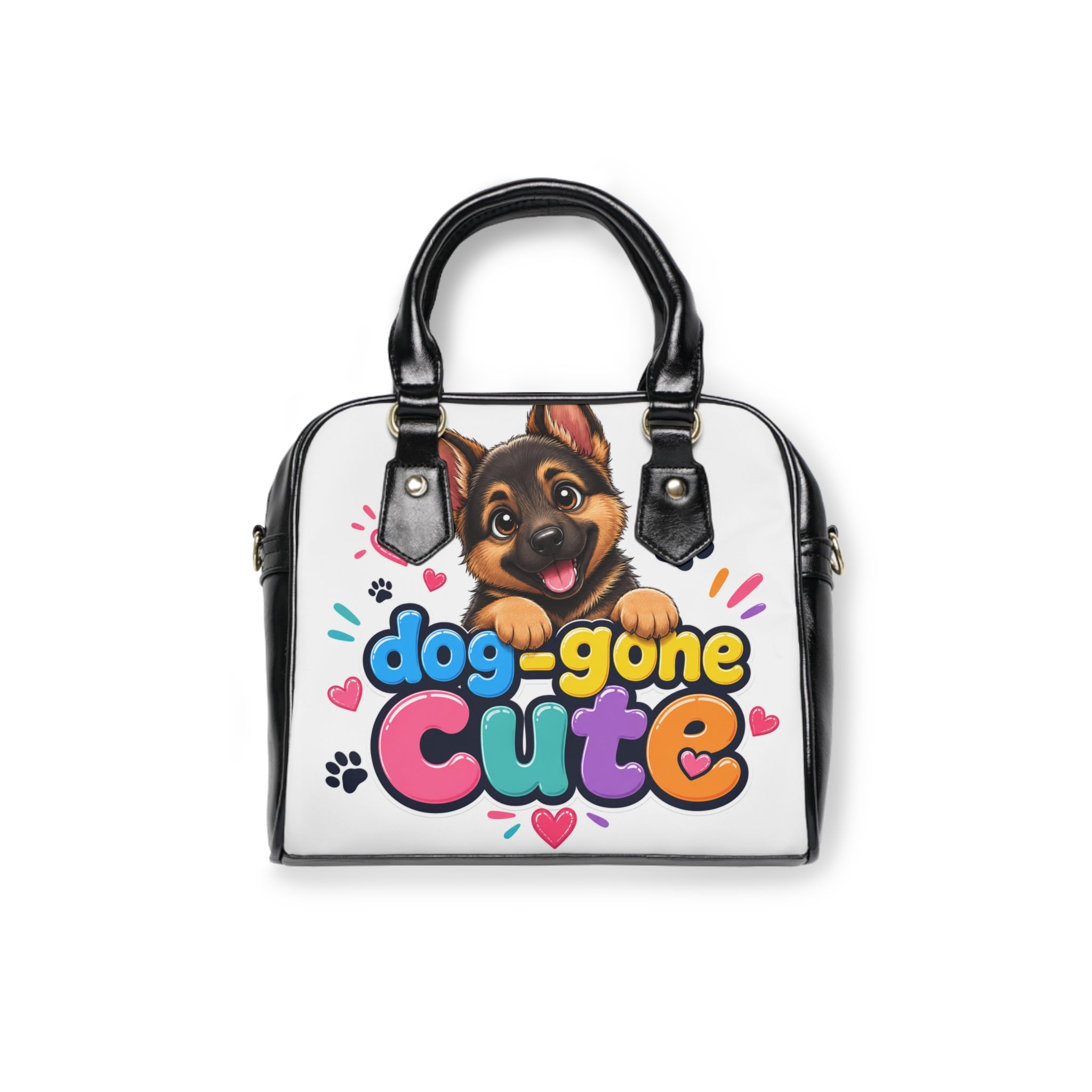 Dog-Gone Cute Shoulder Handbag — Adorable German Shepherd Puppy Purse