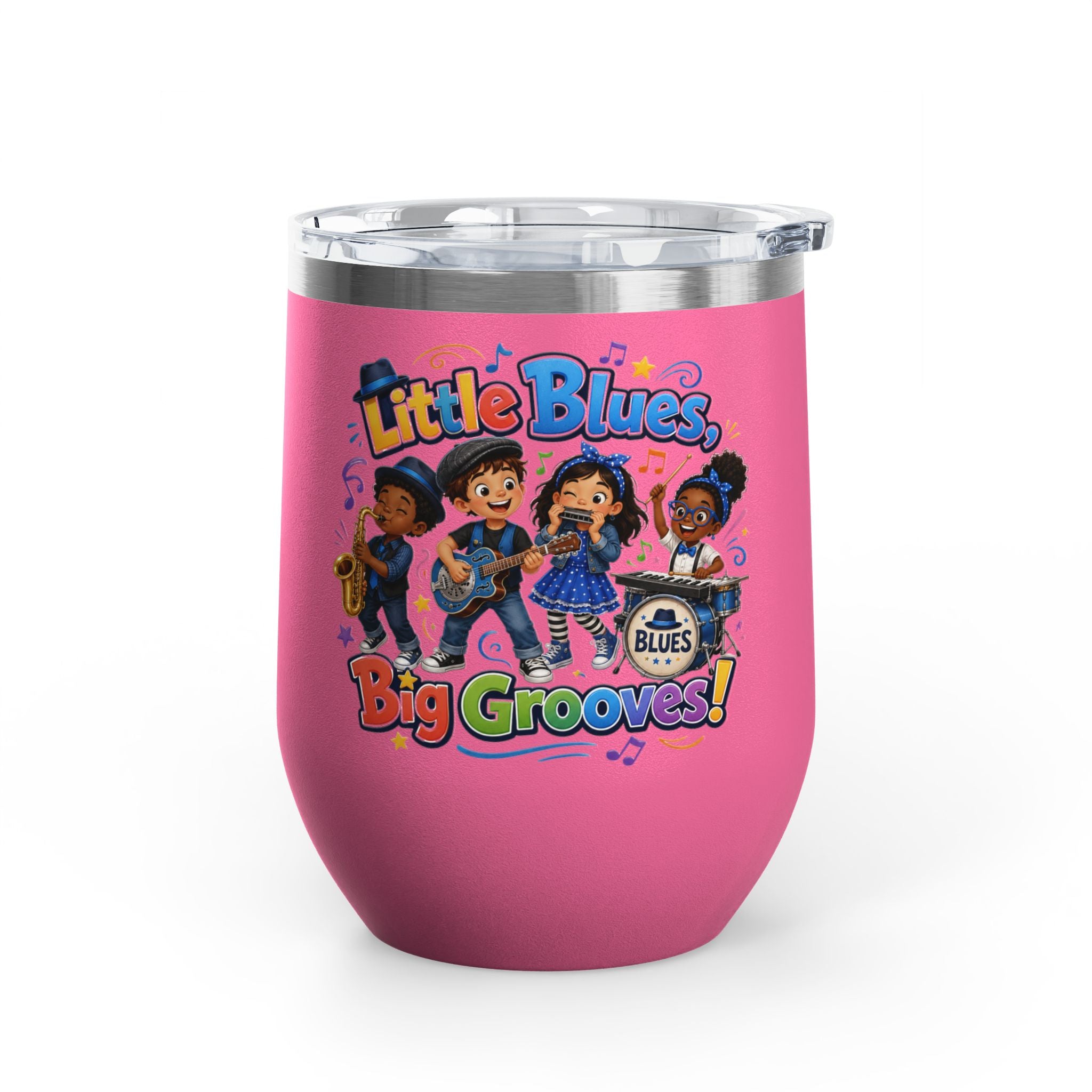 "Little Blues, Big Grooves!" Kids Band Insulated 12oz