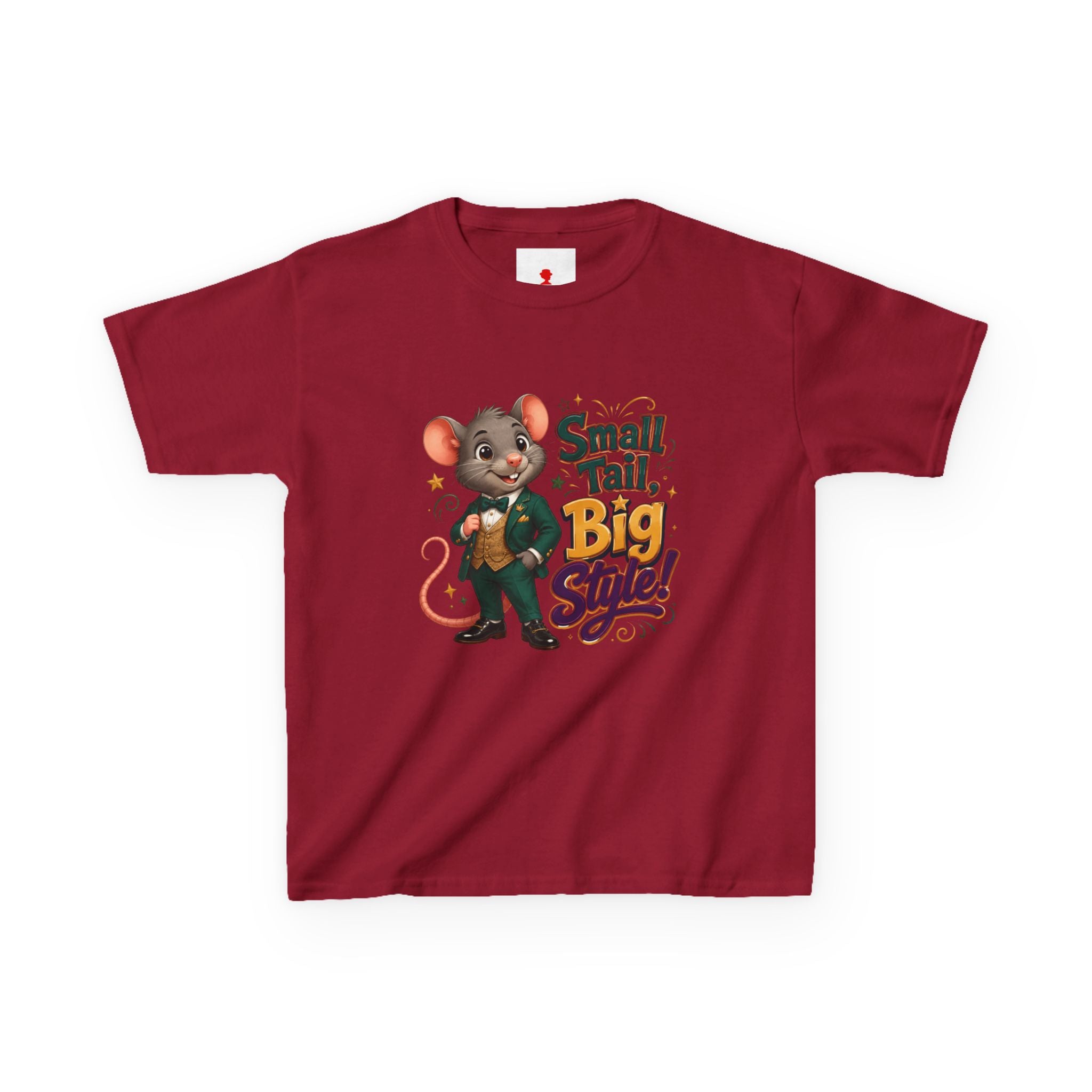 Kids T-Shirt — “Small Tail, Big Style!” Cartoon Mouse Graphic Tee