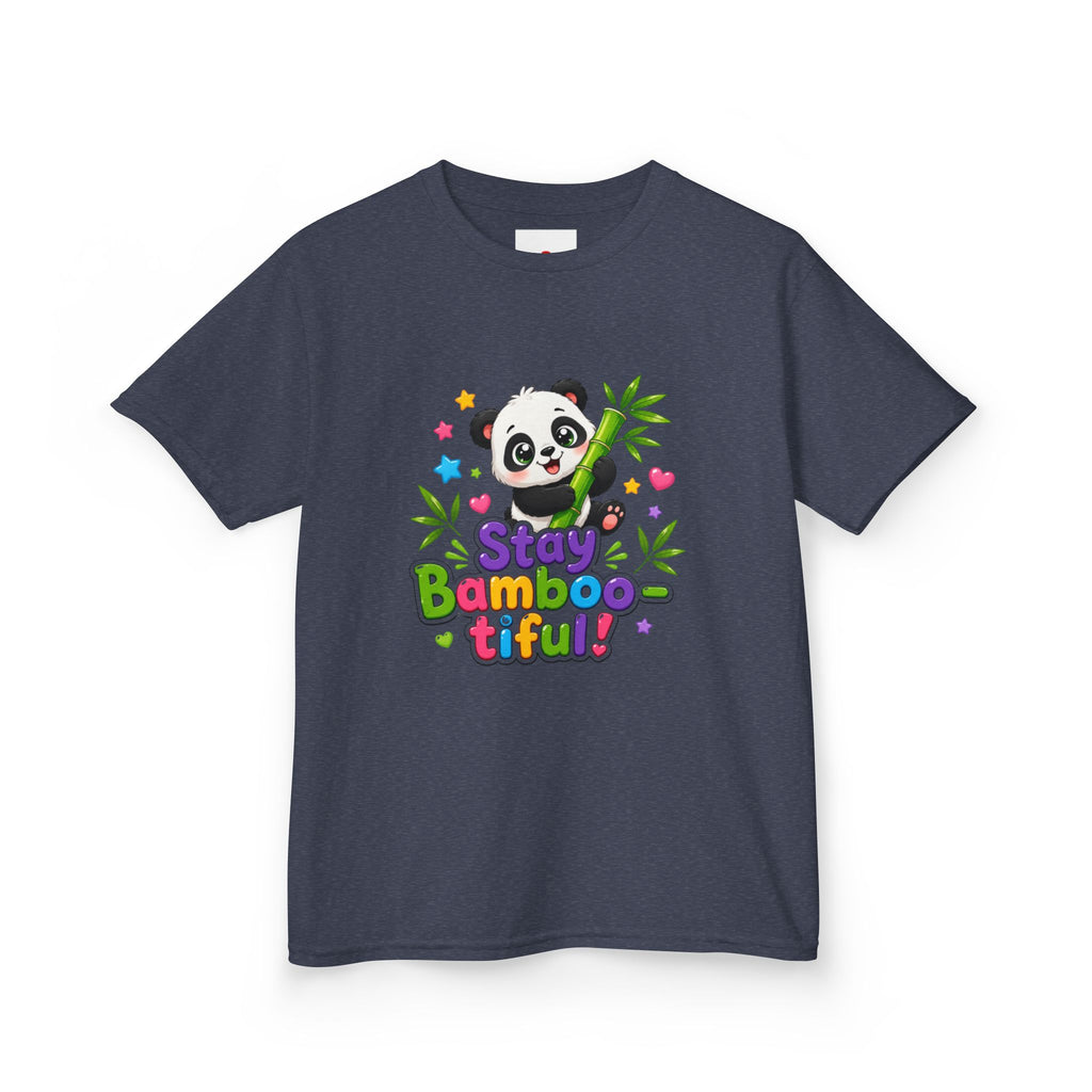 Kids Panda 'Stay Bambootiful!' T-Shirt — Cute Bamboo Forest Tee for Boys & Girls