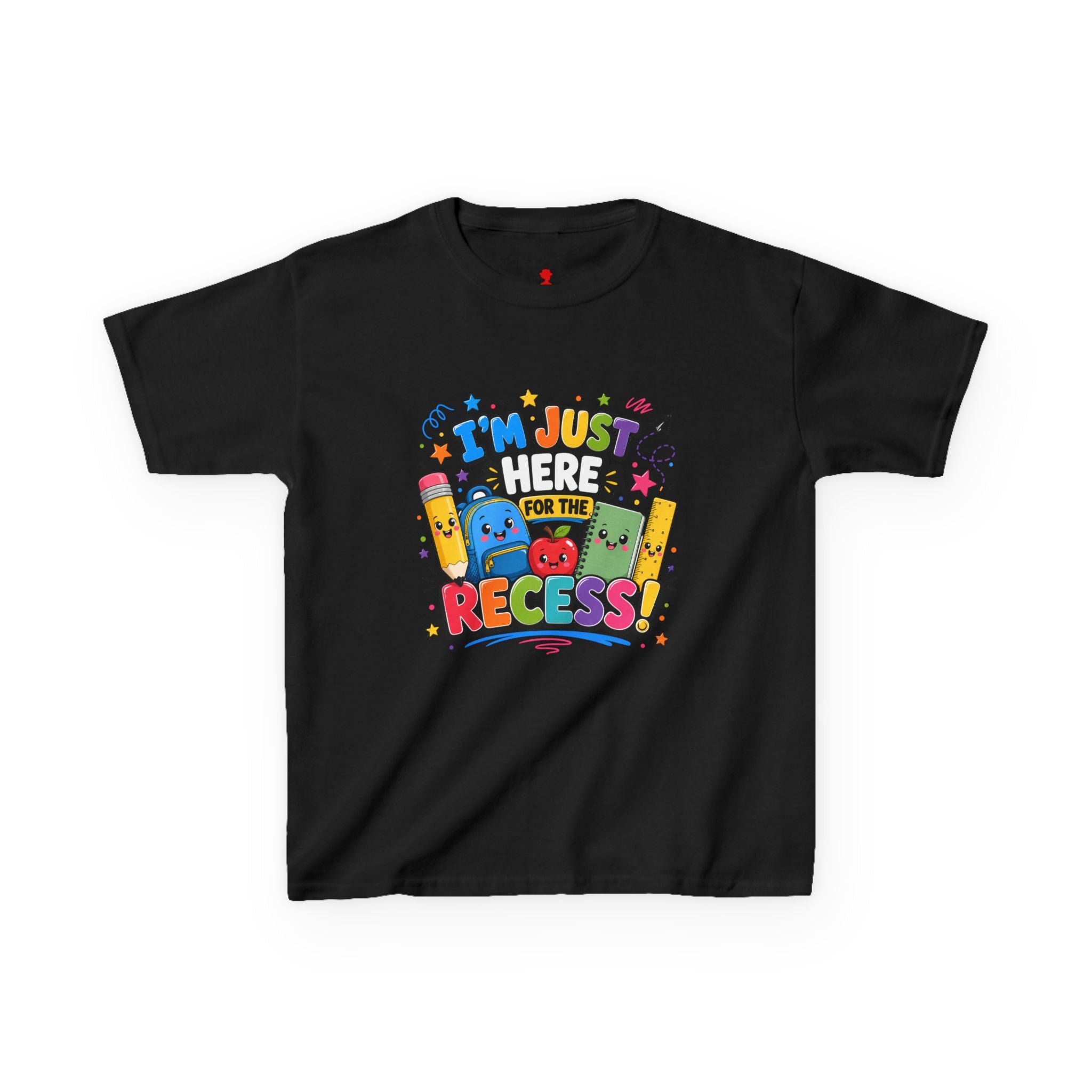 I'm Just Here for Recess Kids T-Shirt | Playful School Graphic Tee