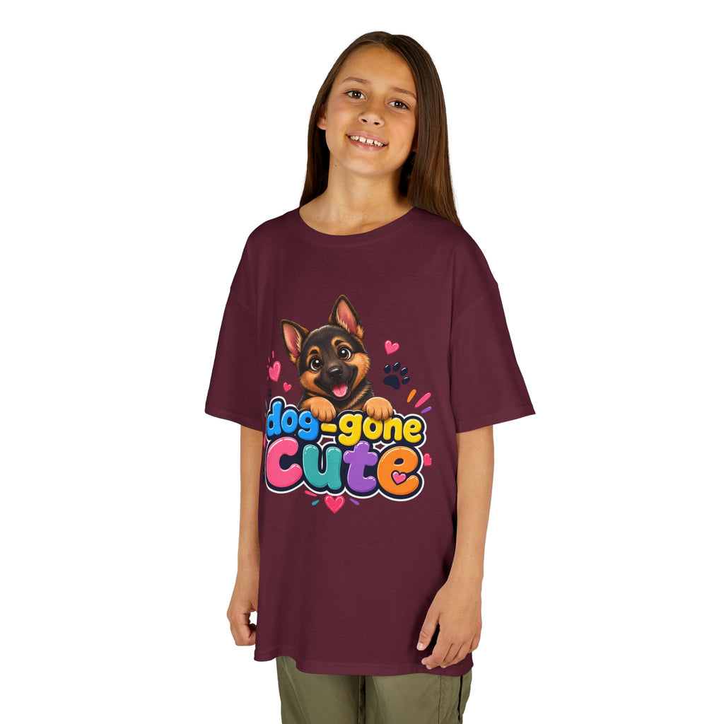 Kids T-Shirt — "Dog-Gone Cute" German Shepherd Puppy Tee