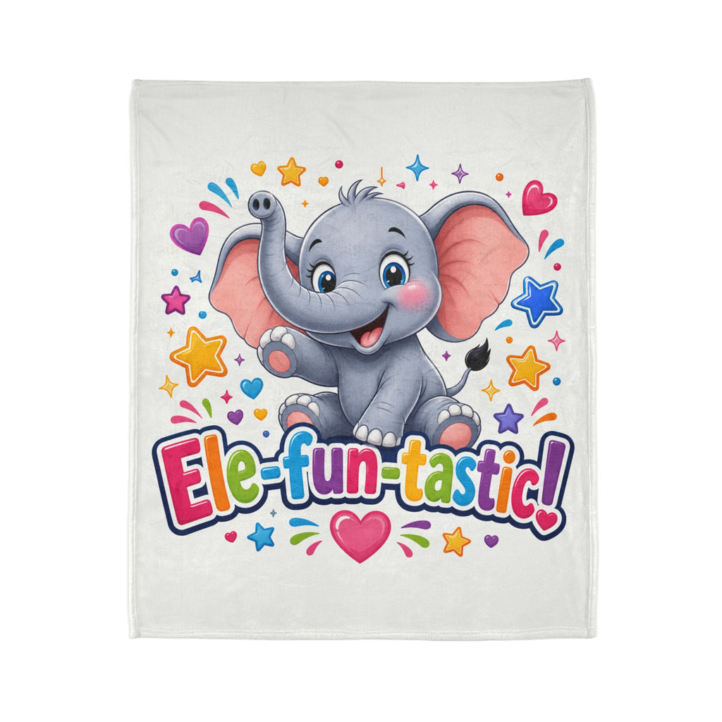 Ele-fun-tastic! Cute Baby Elephant Plush Throw Blanket