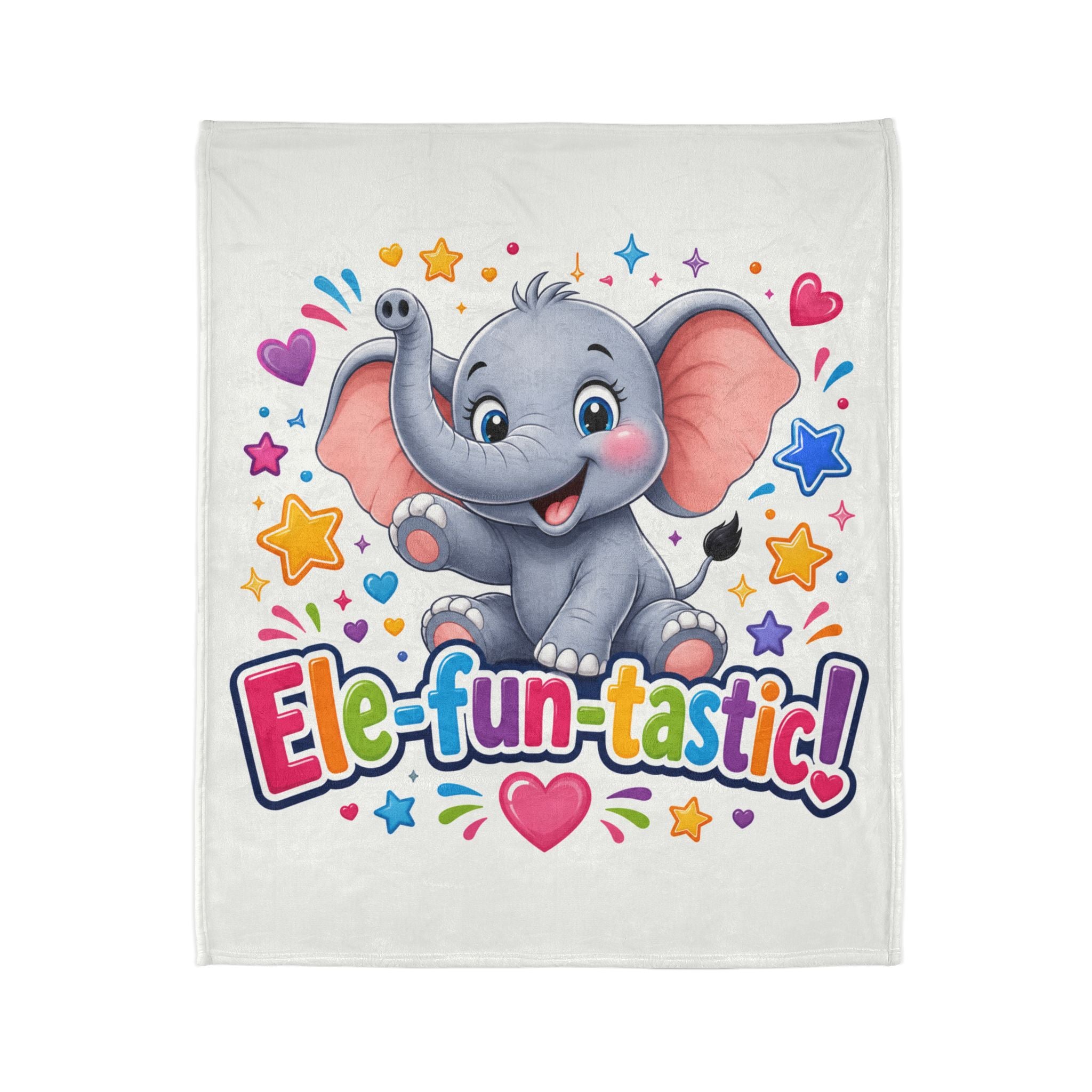 Ele-fun-tastic! Cute Baby Elephant Plush Throw Blanket