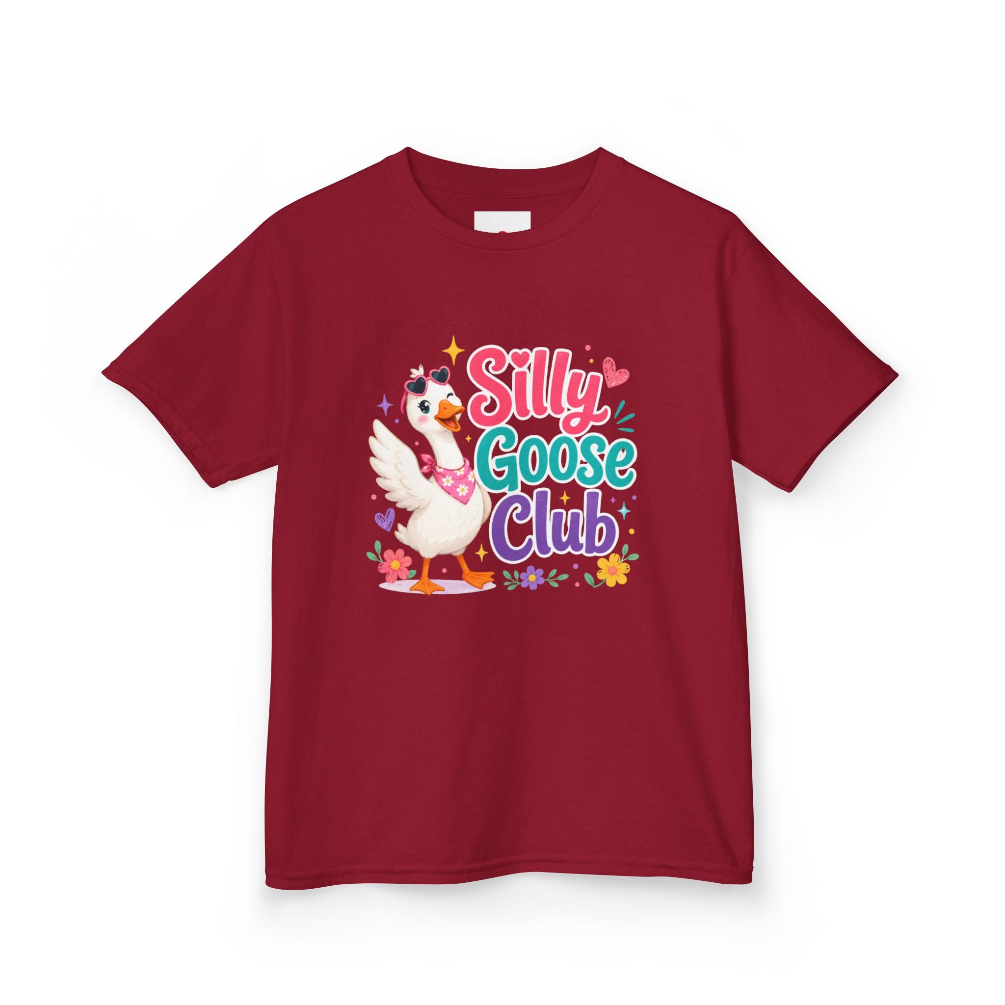 Kids T-Shirt — "Silly Goose Club" Cute Cartoon Goose Tee for Toddlers & Preschoolers