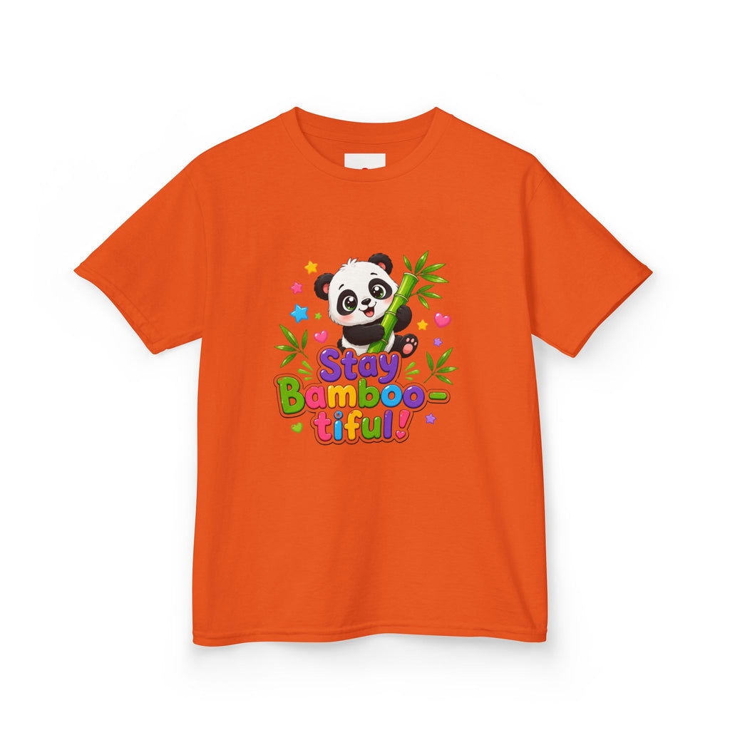 Kids Panda 'Stay Bambootiful!' T-Shirt — Cute Bamboo Forest Tee for Boys & Girls