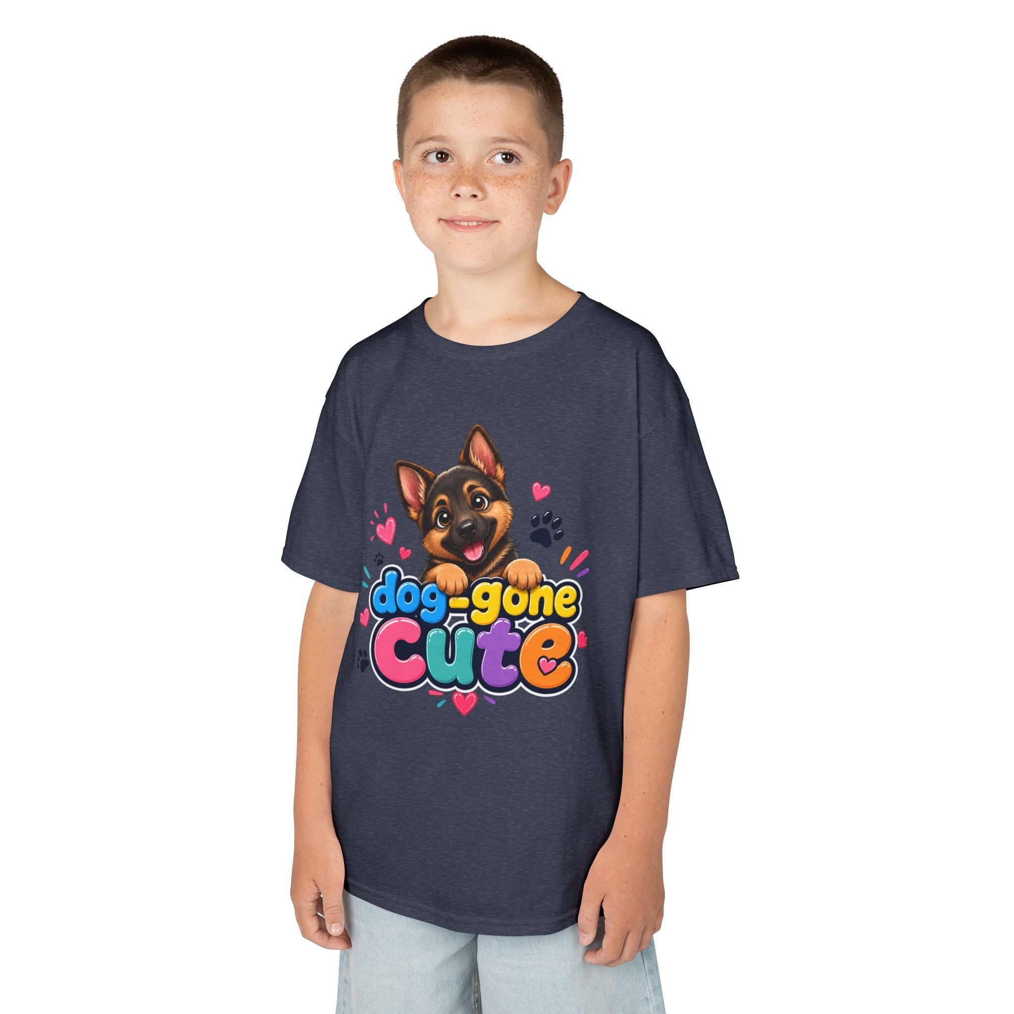 Kids T-Shirt — "Dog-Gone Cute" German Shepherd Puppy Tee