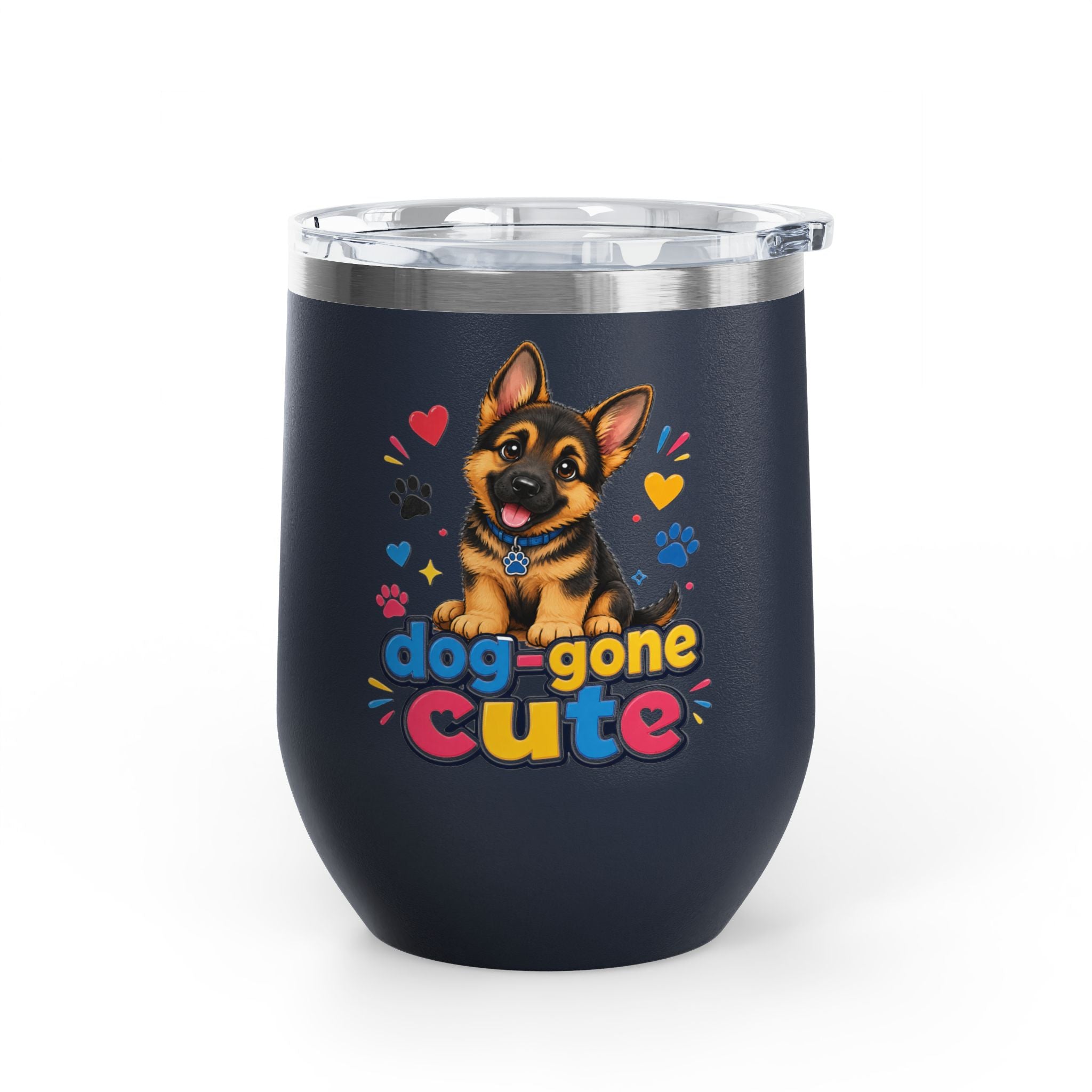 "Dog-Gone Cute" German Shepherd 12oz Insulated Cup