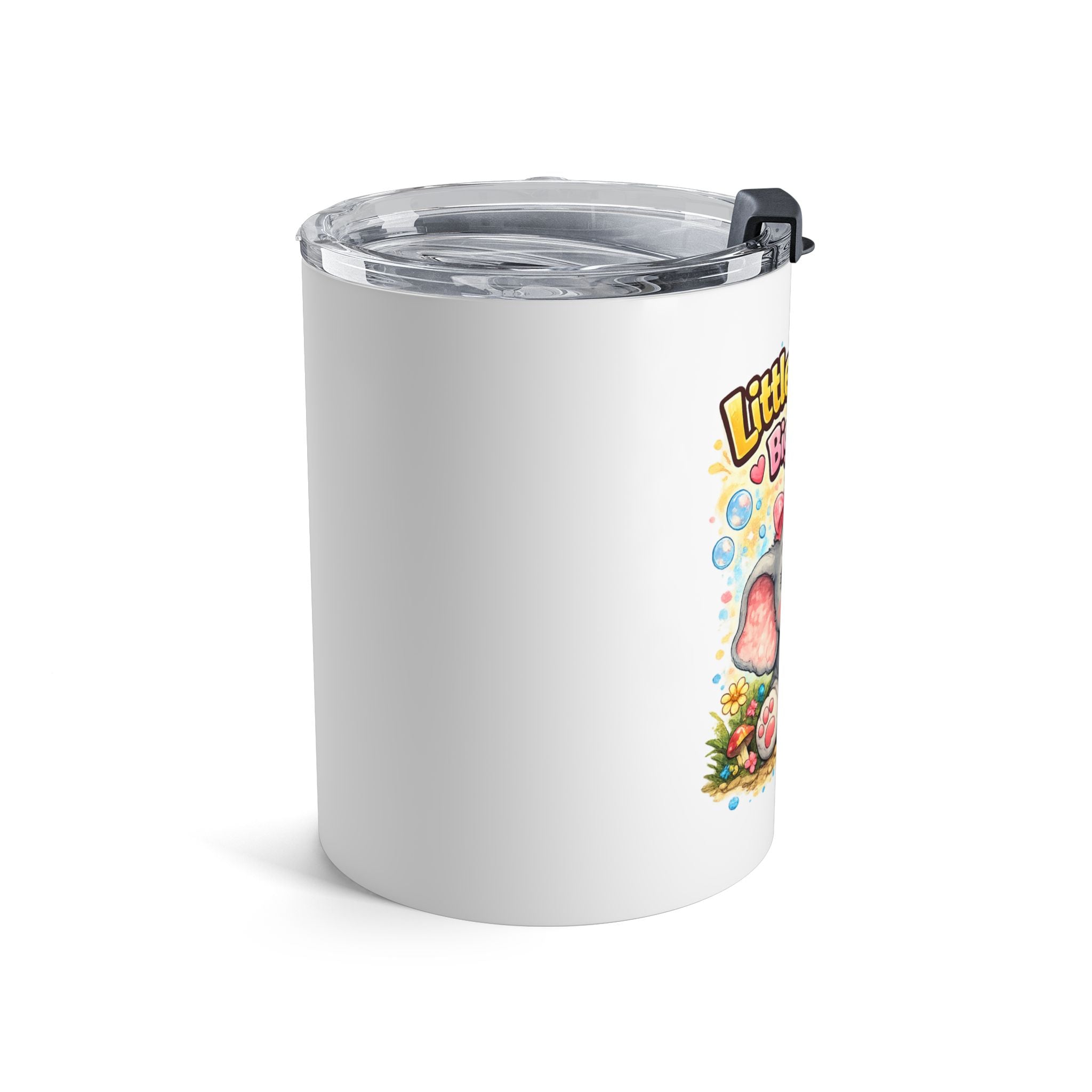 10oz Cute Elephant Tumbler — "Little Peanut Big Heart" Insulated Travel Cup