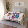 Purr-fectly Cute! Cat Plush Blanket — Soft Polyester Throw for Kids & Cat Lovers