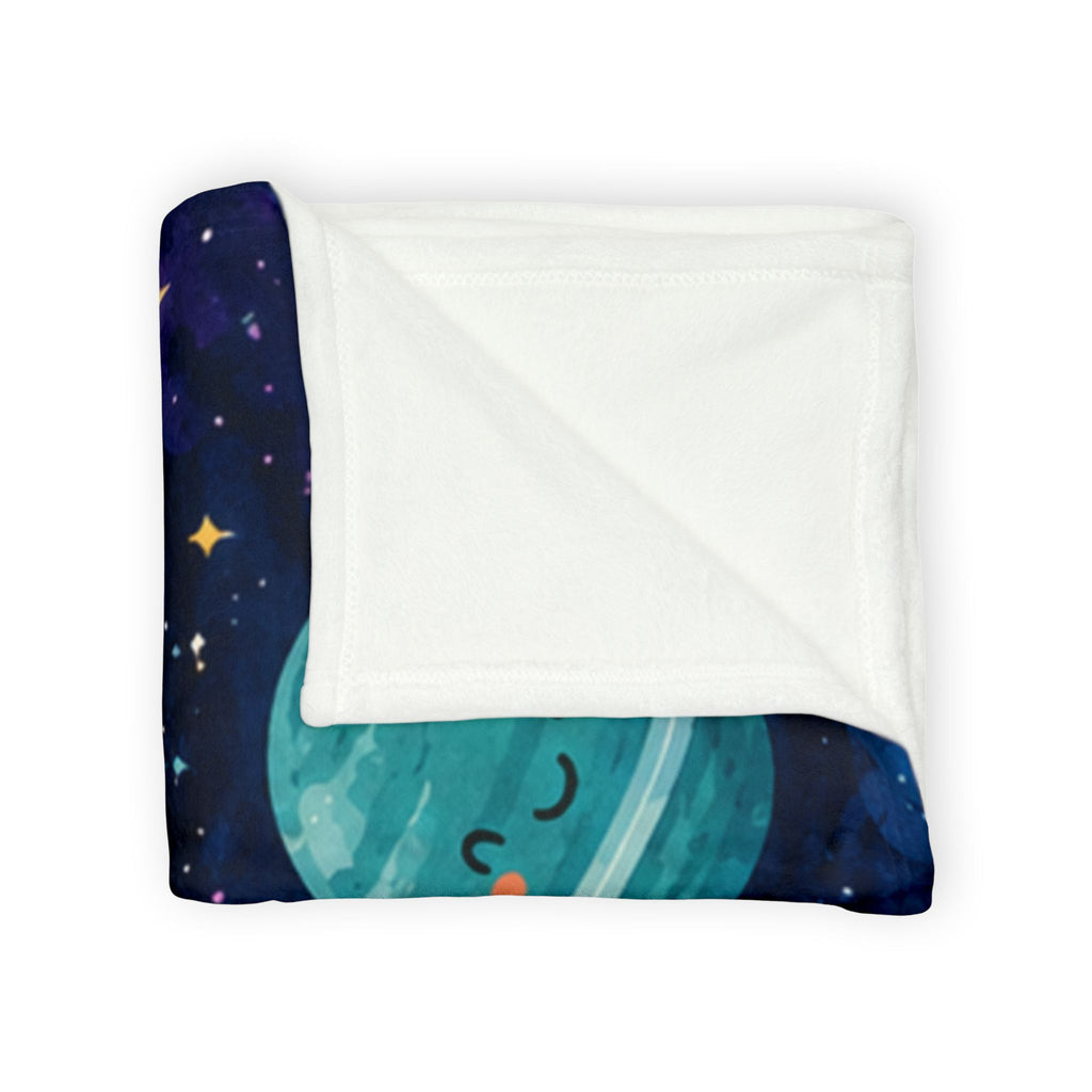 Space-Themed Throw Blanket - "I Need More Space!" Kids Astronaut Cozy Blanket