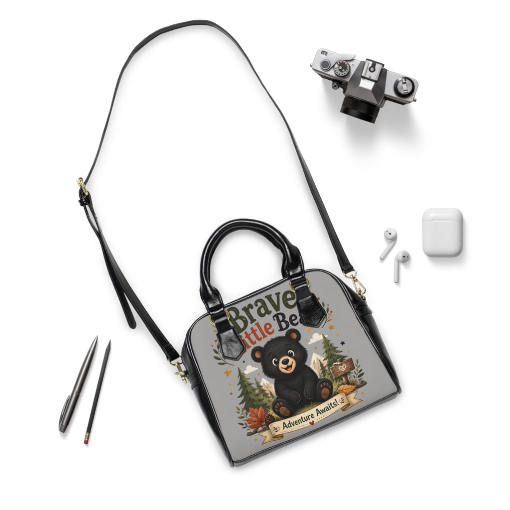 Shoulder Handbag — Brave Little Bear 'Adventure Awaits' Cute Kids Tote