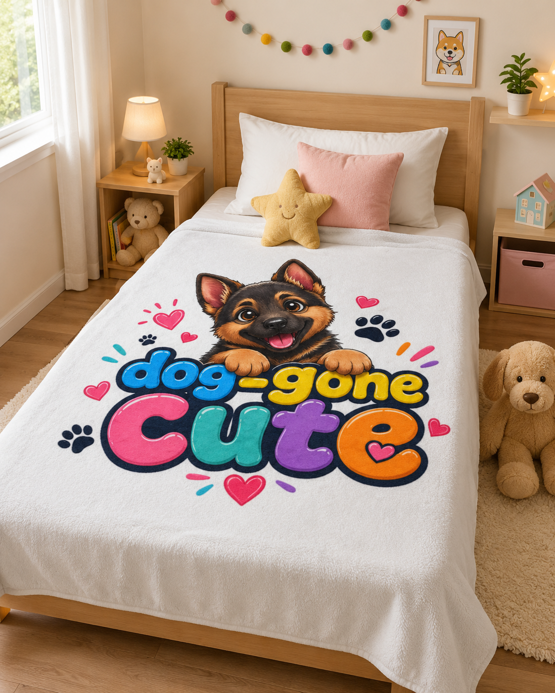 Dog-Gone Cute Blanket — Adorable Puppy Throw for Dog Lovers