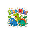 Dino-Mite! Kids' Dinosaur Kiss-Cut Vinyl Sticker