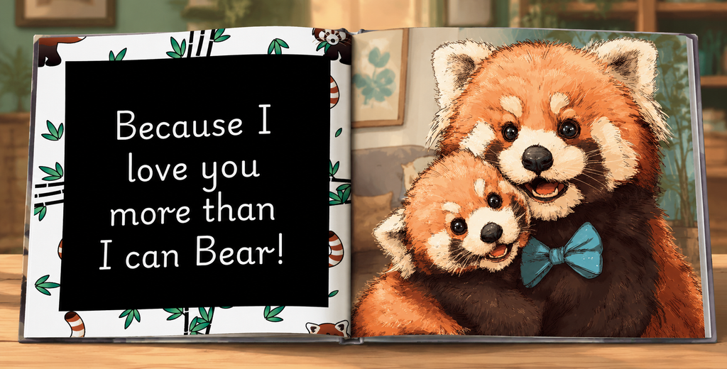 Red Panda Bear, I Love You More Than I Can Bear (Boys)