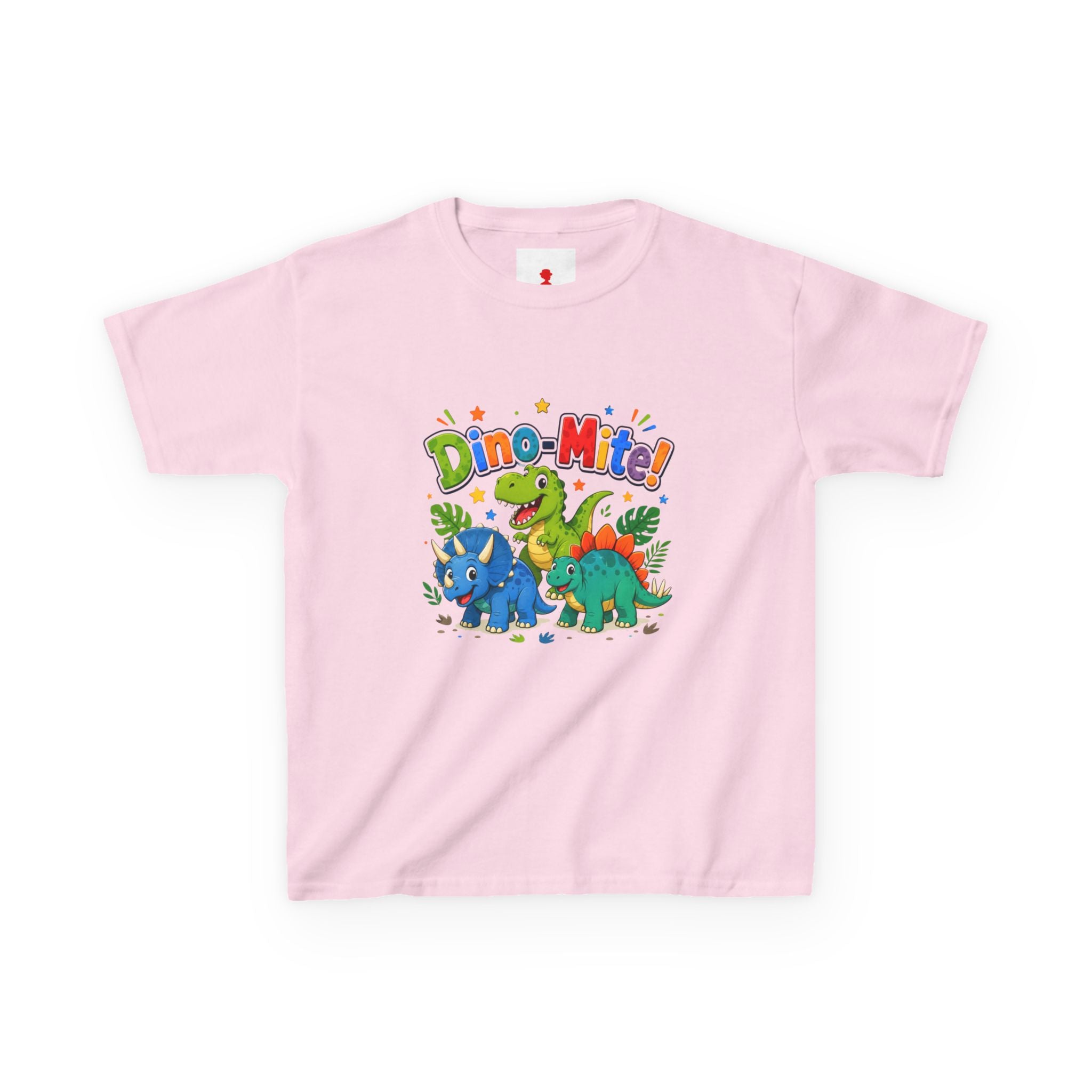 Kids T-Shirt - "Dino-Mite!" Colorful Dino Crew Tee for Toddlers & Kids