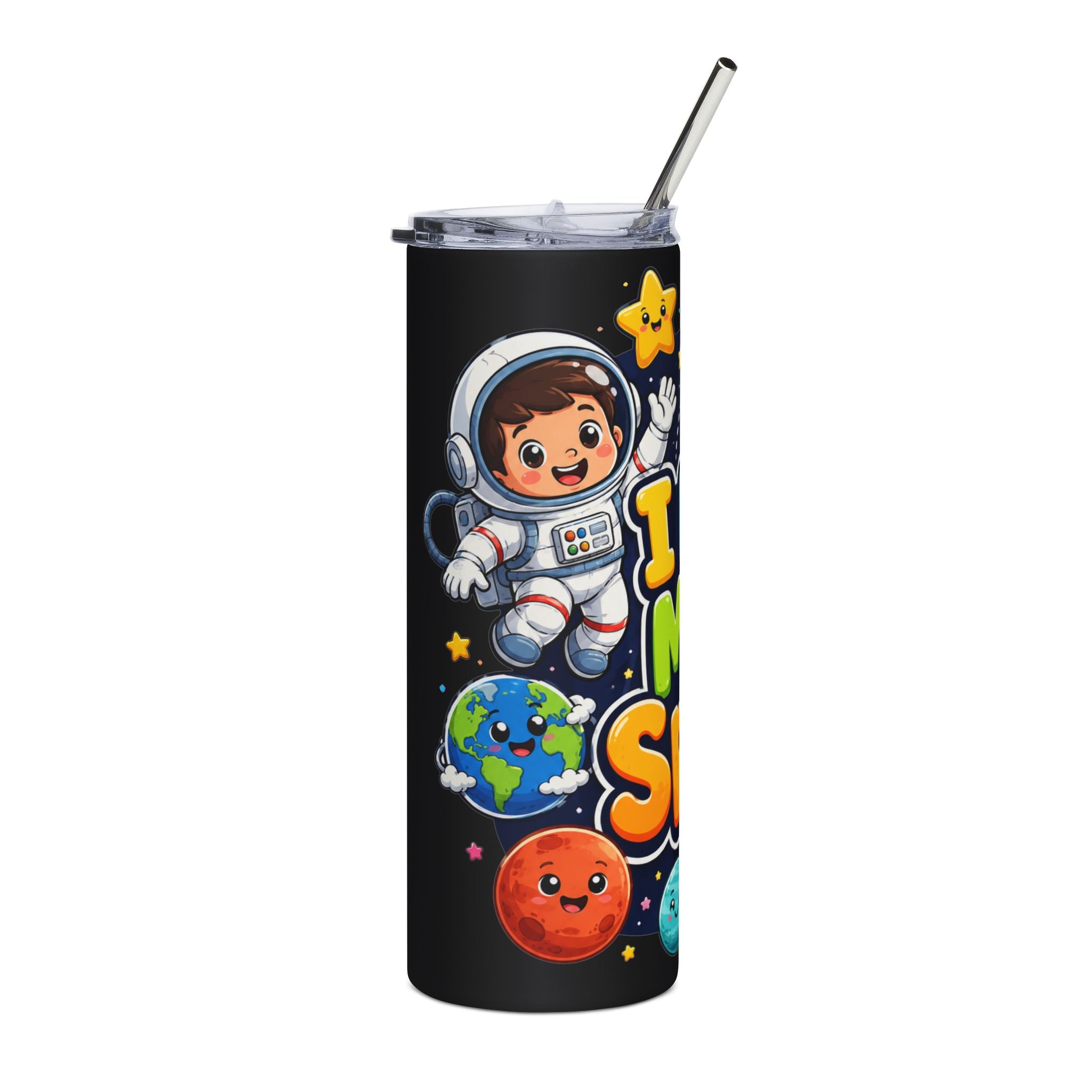 I Need More Space 20oz Stainless Tumbler — Cute Astronaut Space Travel Design