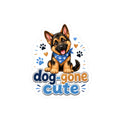 Dog-Gone Cute German Shepherd Sticker — Kiss-Cut Vinyl Decal
