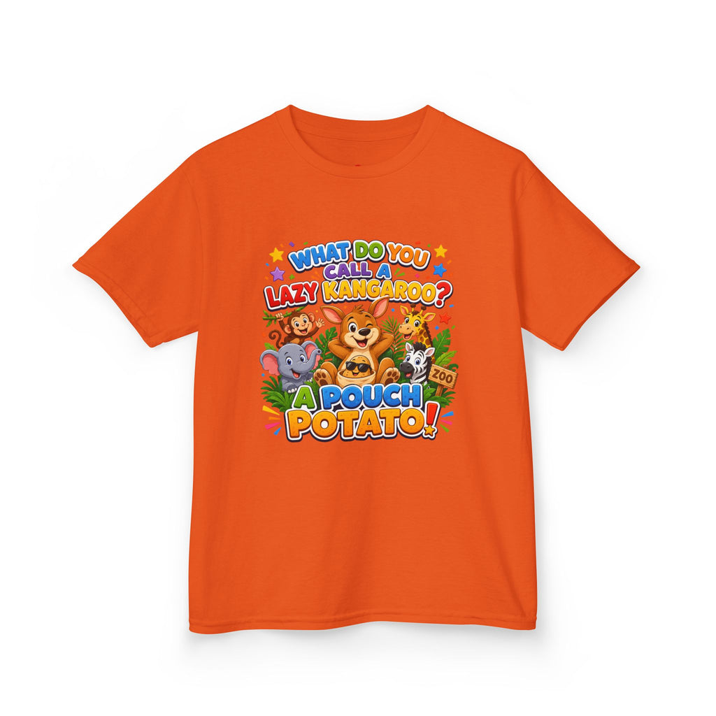 Lazy Kangaroo Pouch Potato Kids T-Shirt | Cute Animal Nursery Tee