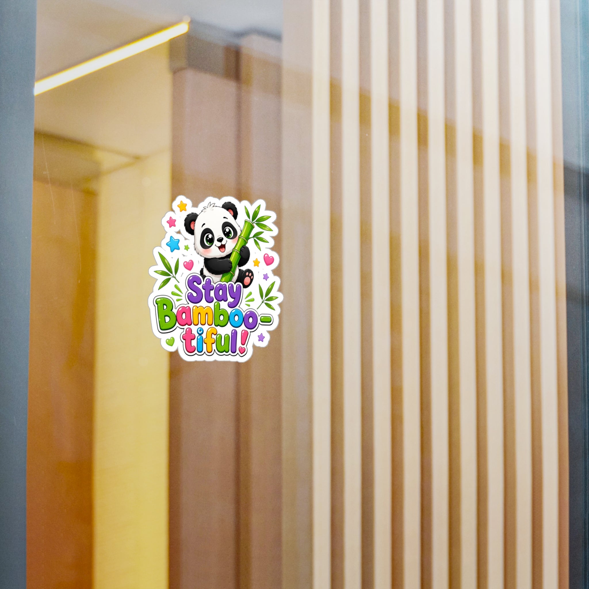 Stay Bamboo-tiful Panda Vinyl Sticker