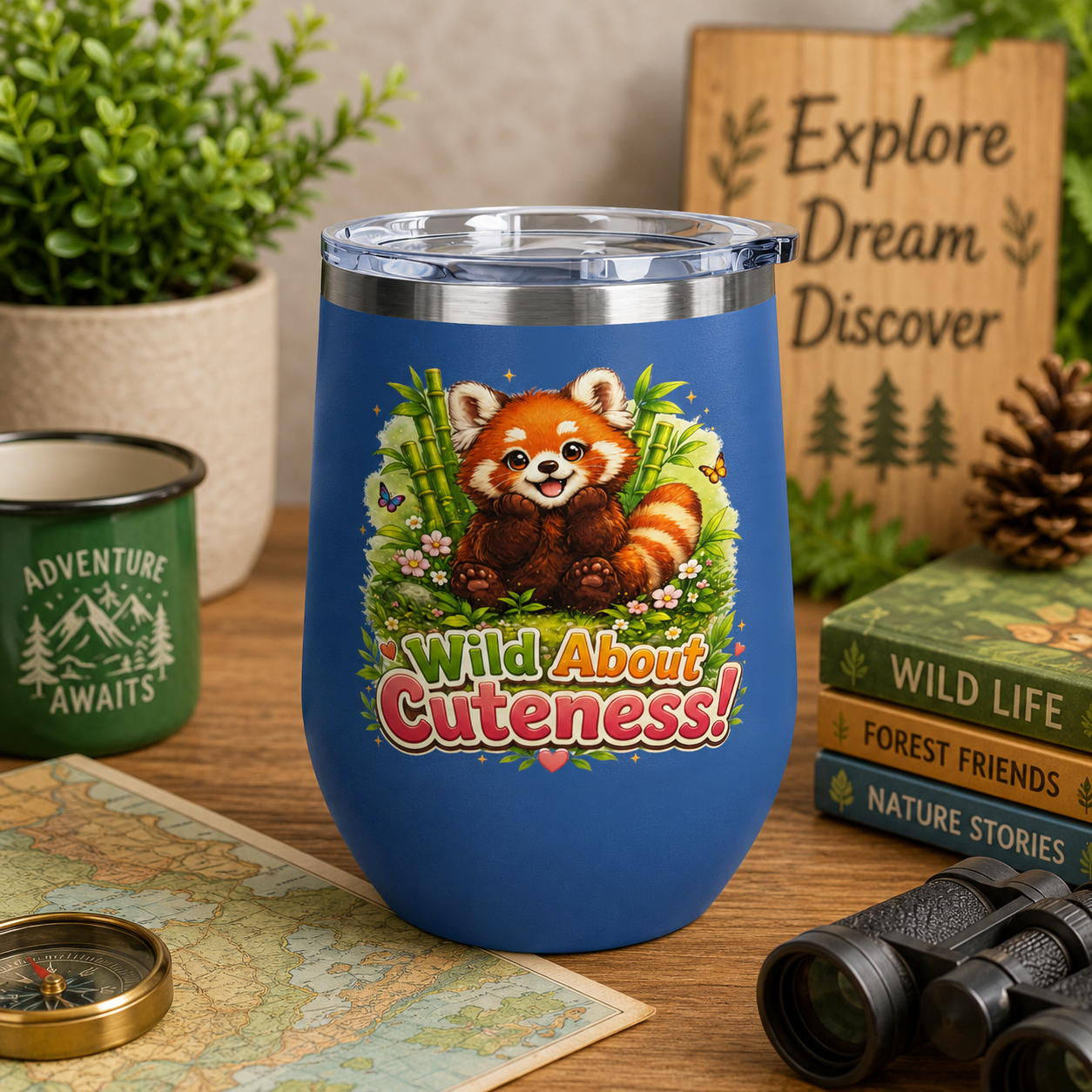 "Wild About Cuteness!" Red Panda Insulated 12oz