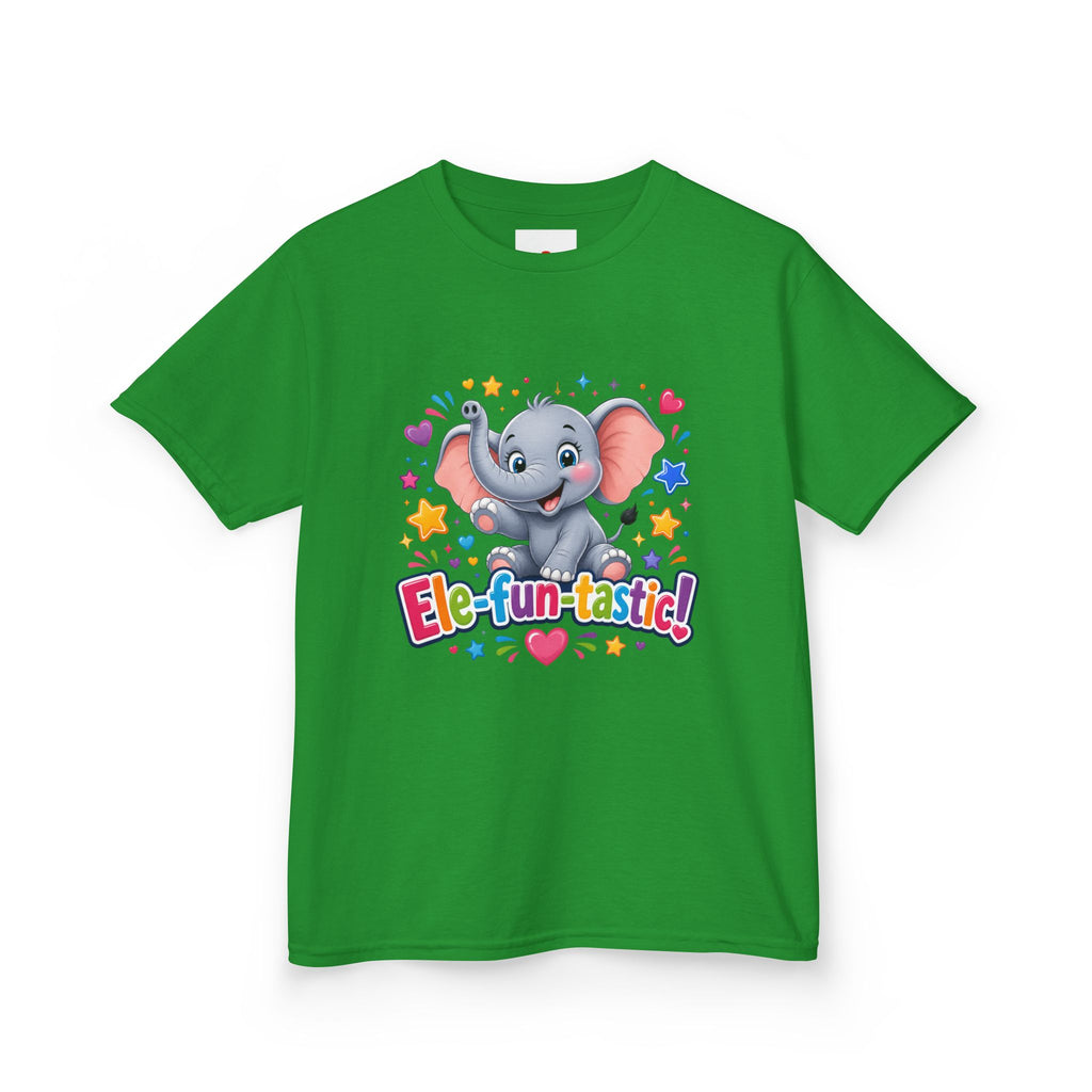 Kids T-Shirt — "Ele-fun-tastic!" Cute Elephant Graphic Tee for Toddlers, Birthday & Playtime