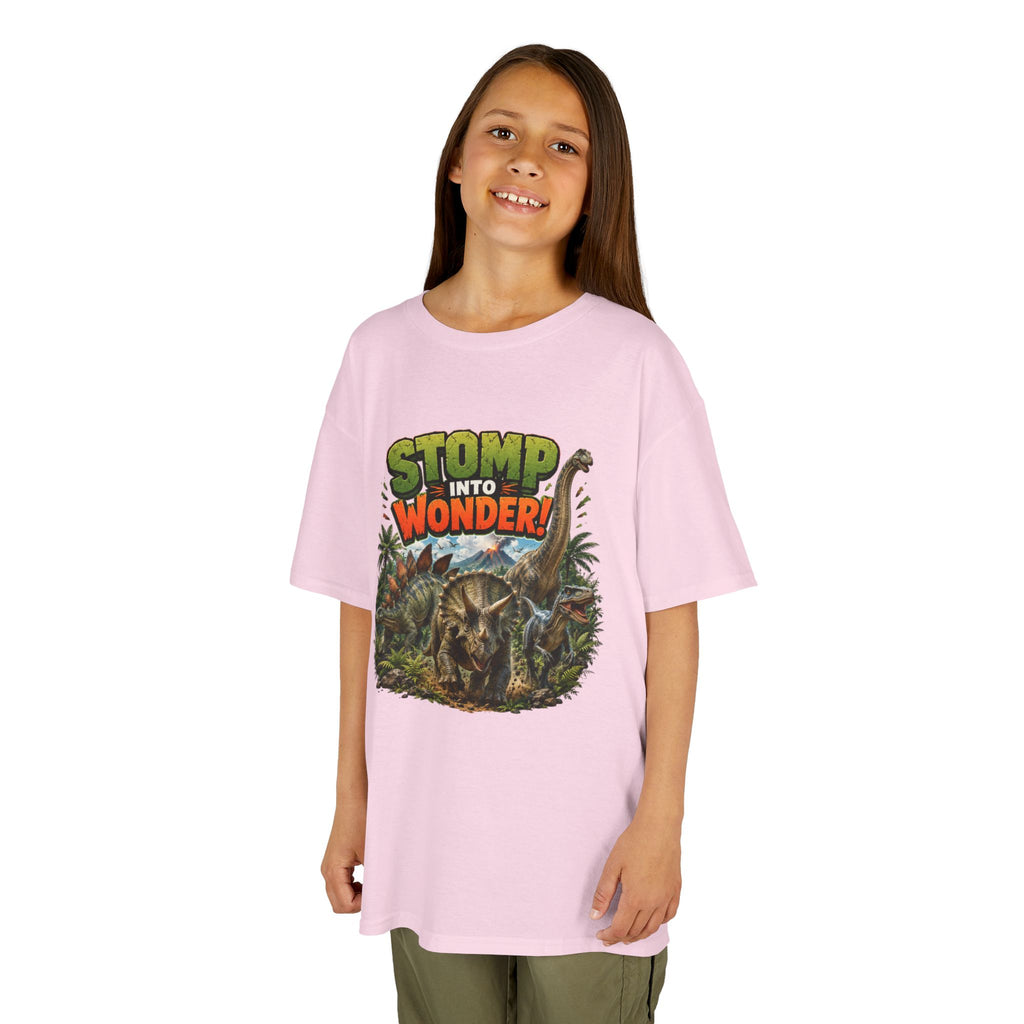 Kids T-Shirt - "Stomp Into Wonder" Dinosaur Graphic Tee