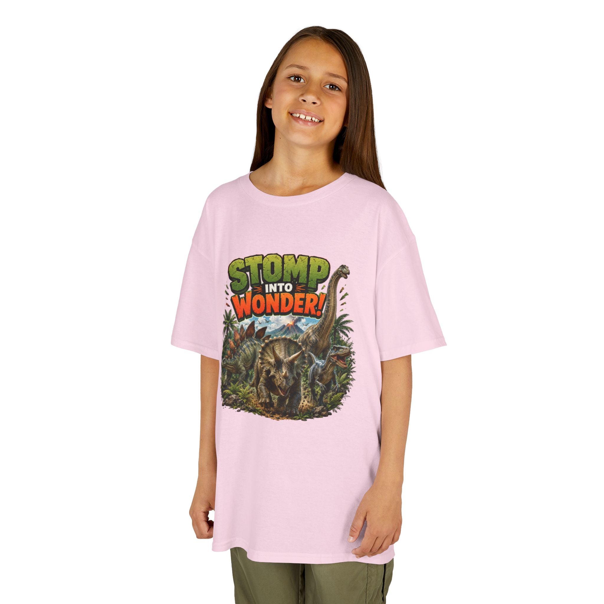 Kids T-Shirt - "Stomp Into Wonder" Dinosaur Graphic Tee