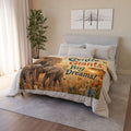 Elephant Family Blanket — "Gentle Giants, Big Dreams!" Soft Polyester Throw