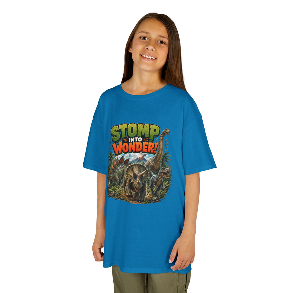 Kids T-Shirt - "Stomp Into Wonder" Dinosaur Graphic Tee