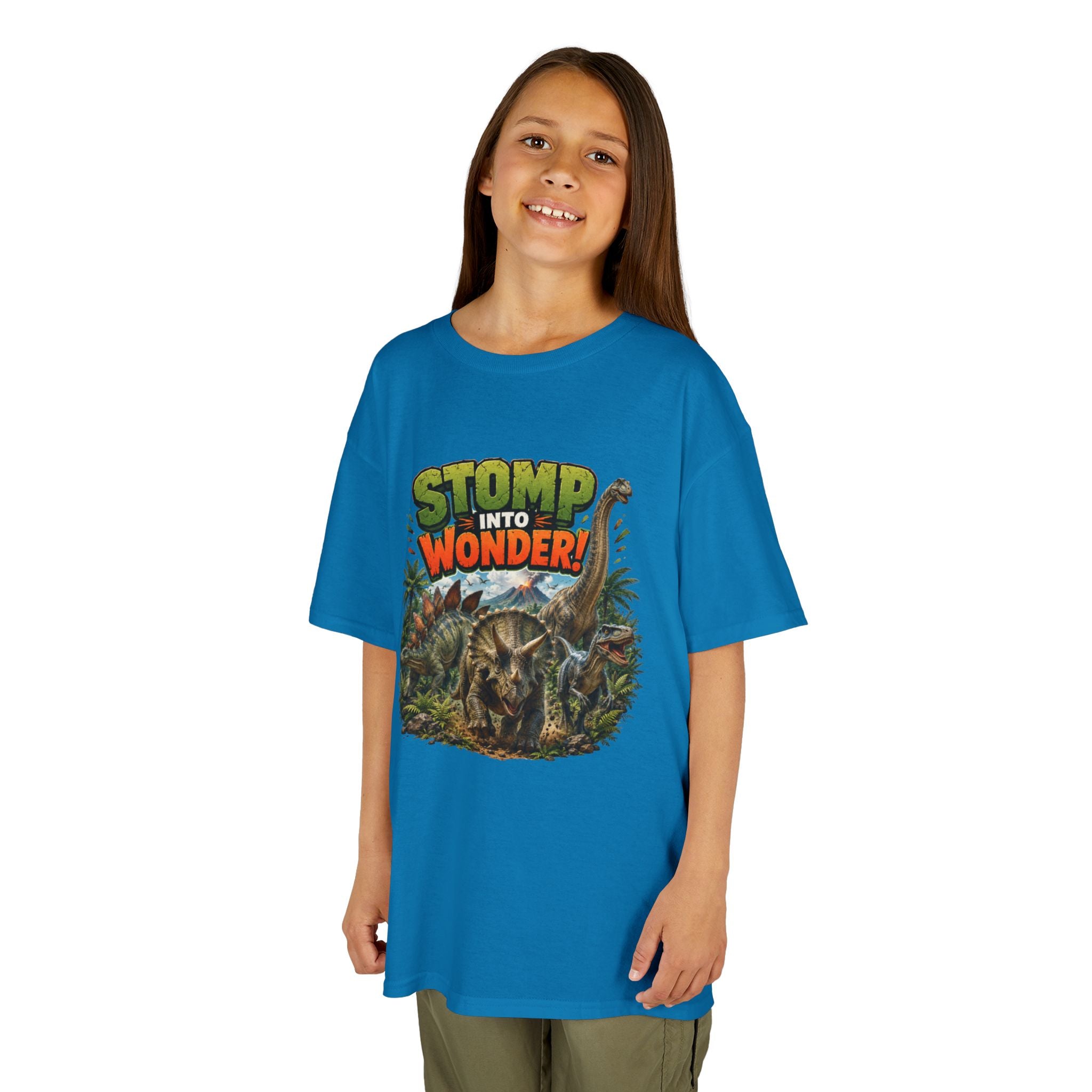 Kids T-Shirt - "Stomp Into Wonder" Dinosaur Graphic Tee