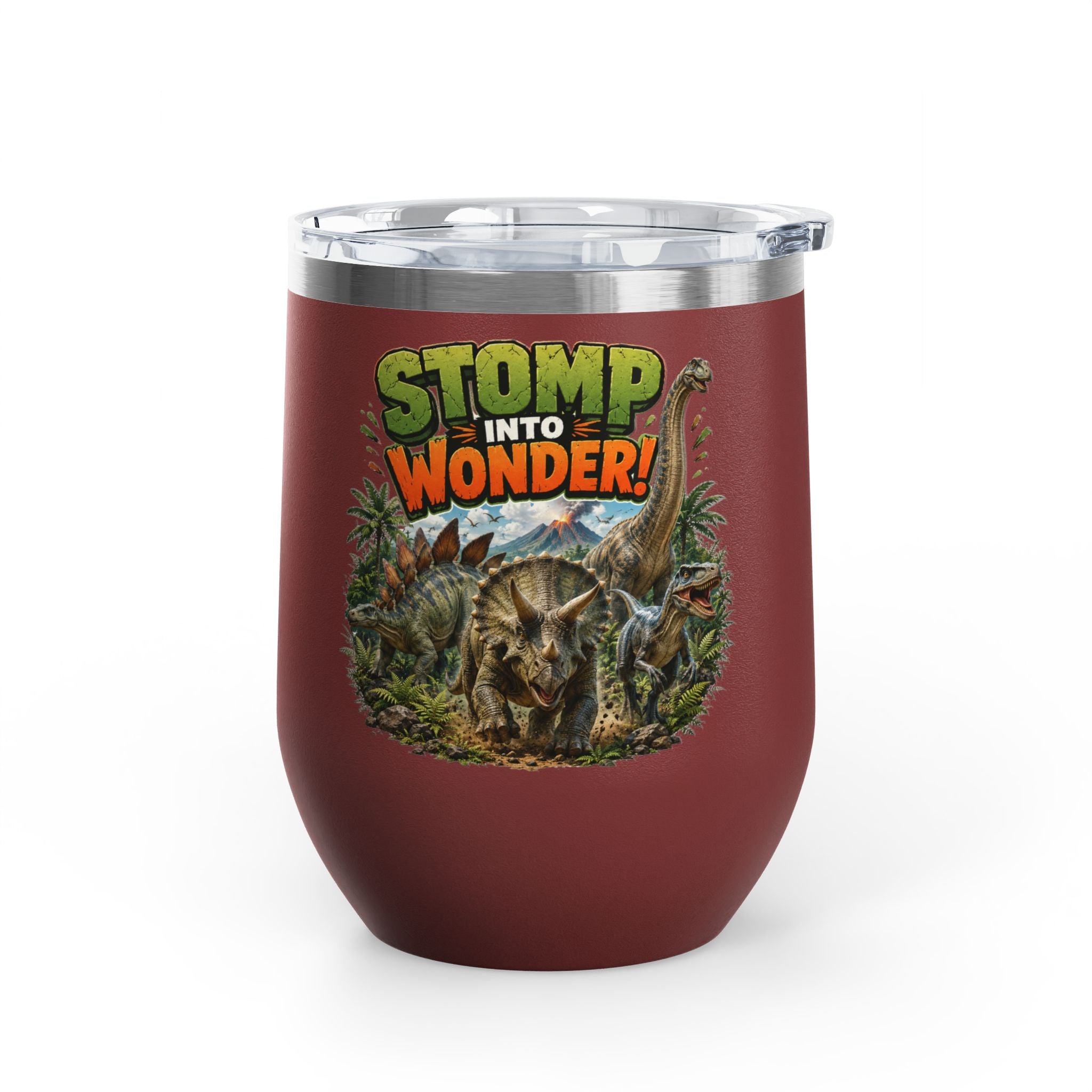 Dinosaur "Stomp Into Wonder" 12oz Tumbler