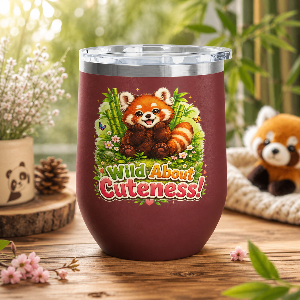 "Wild About Cuteness!" Red Panda Insulated 12oz