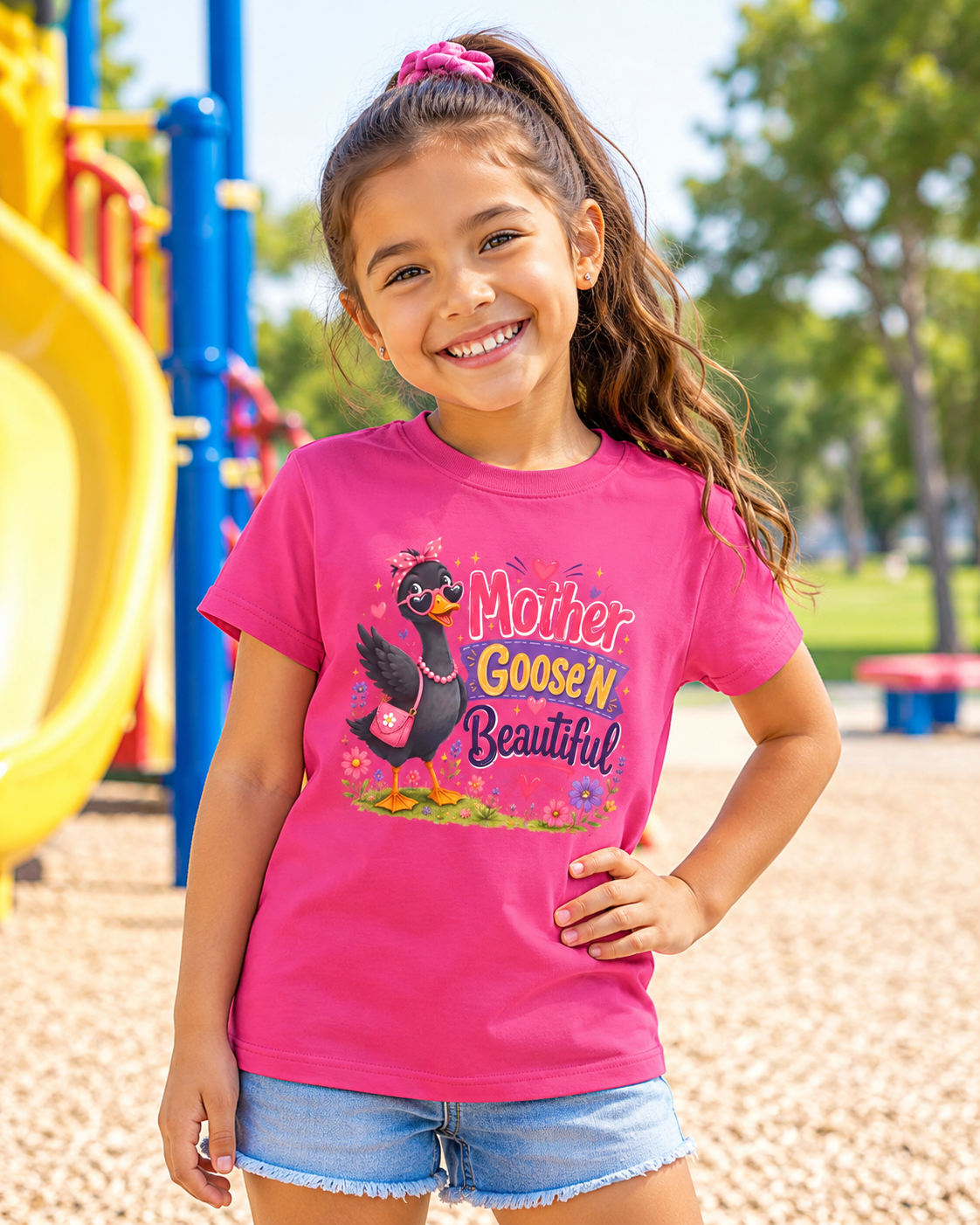 Mother Goose'n Beautiful Kids Tee