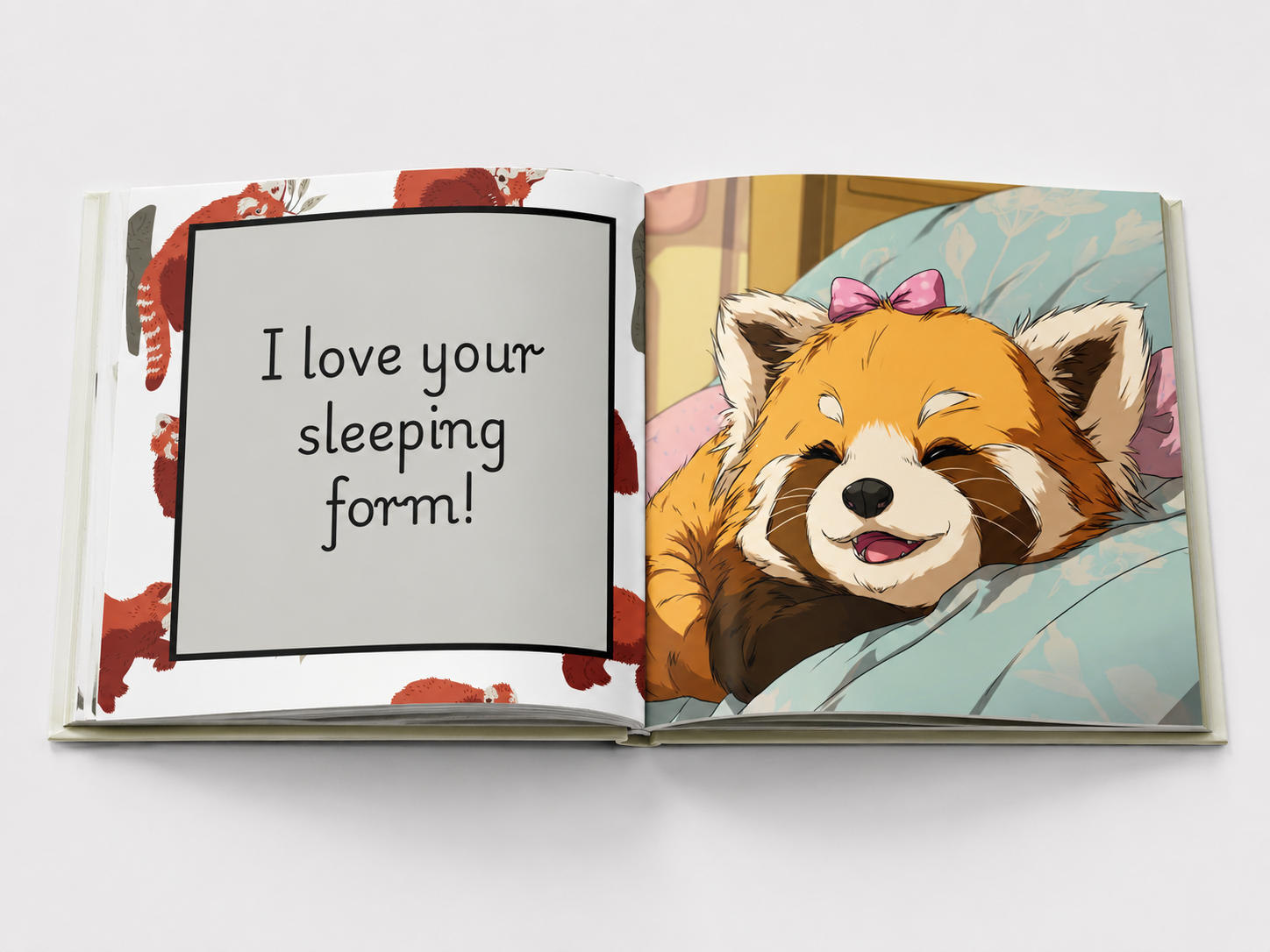 Red Panda Bear, I Love You More Than I Can Bear (Girls)