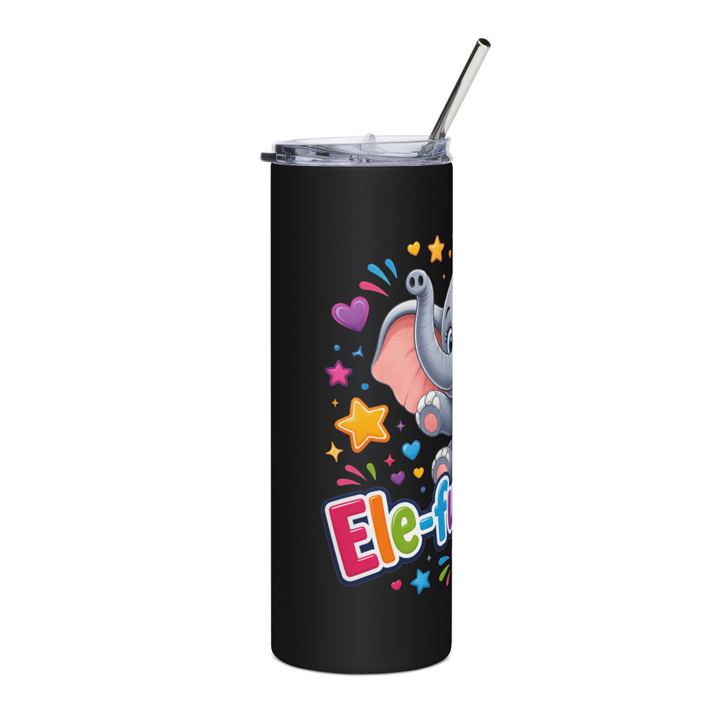 Ele-fun-tastic Elephant 20oz Stainless Steel Tumbler — Cute Kids Animal Drink Cup