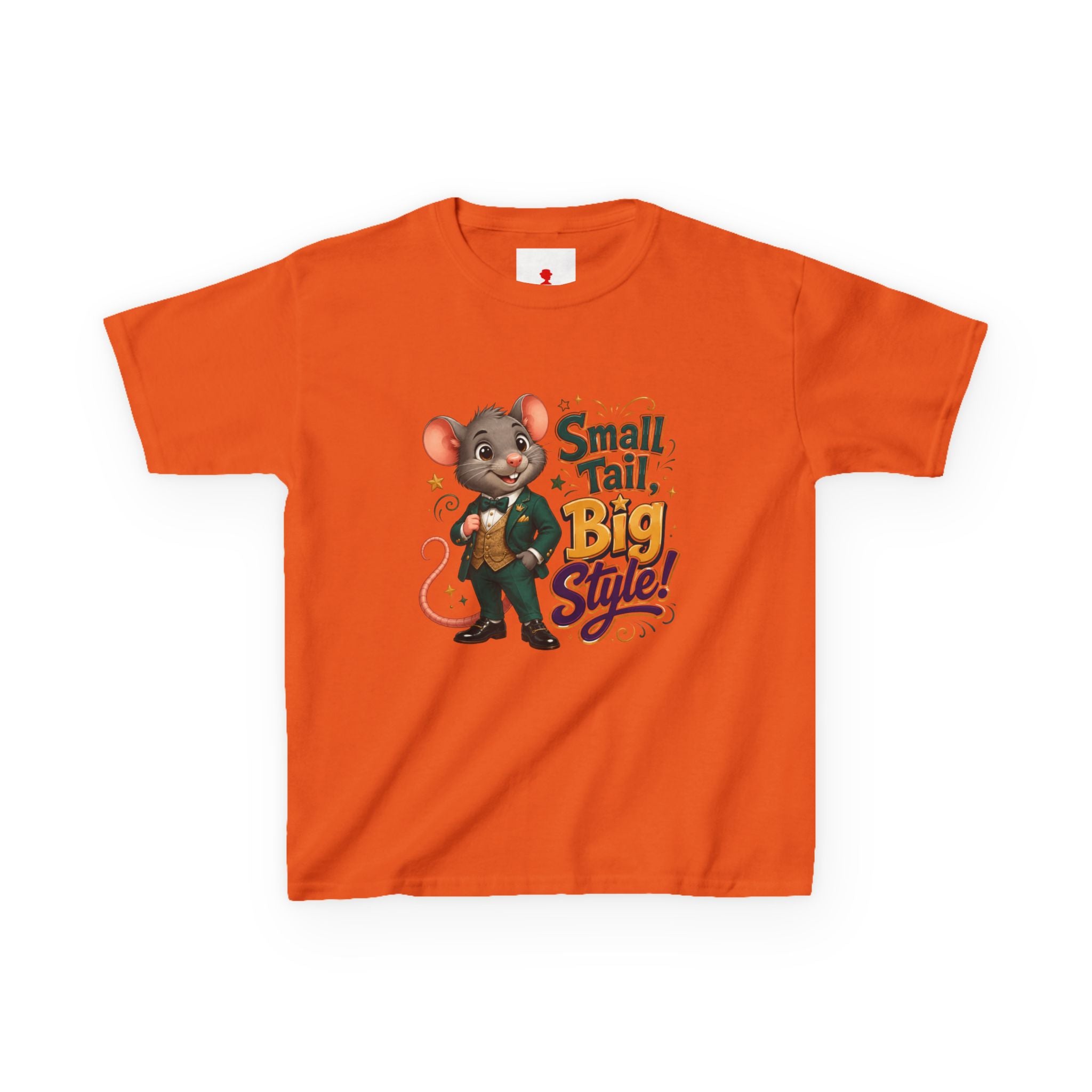 Kids T-Shirt — “Small Tail, Big Style!” Cartoon Mouse Graphic Tee
