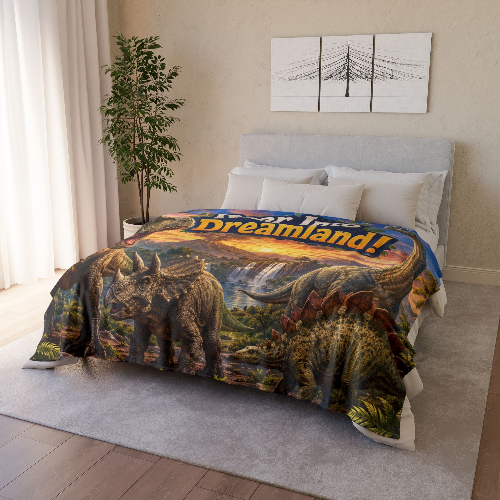 Roar Into Dreamland! Dinosaur Blanket — Kids’ Cozy Jurassic Throw