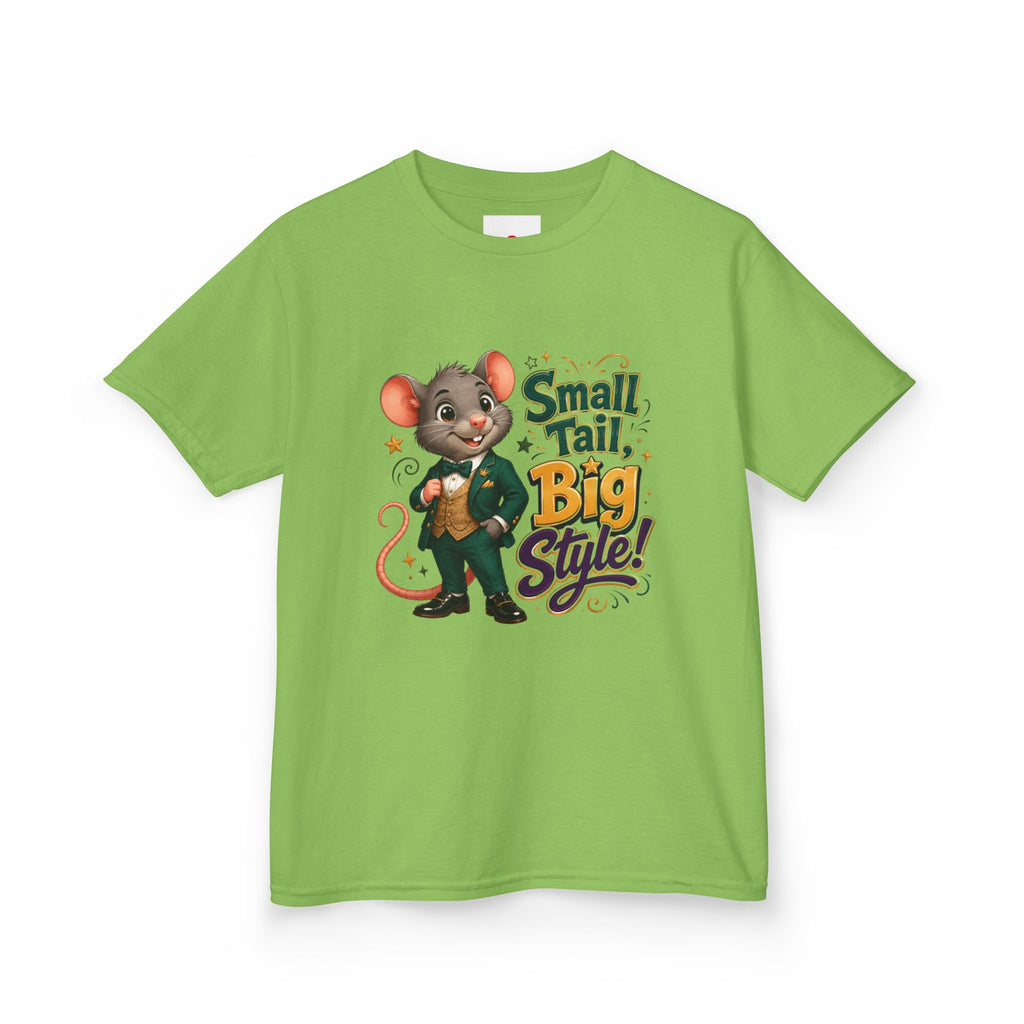Kids T-Shirt — “Small Tail, Big Style!” Cartoon Mouse Graphic Tee