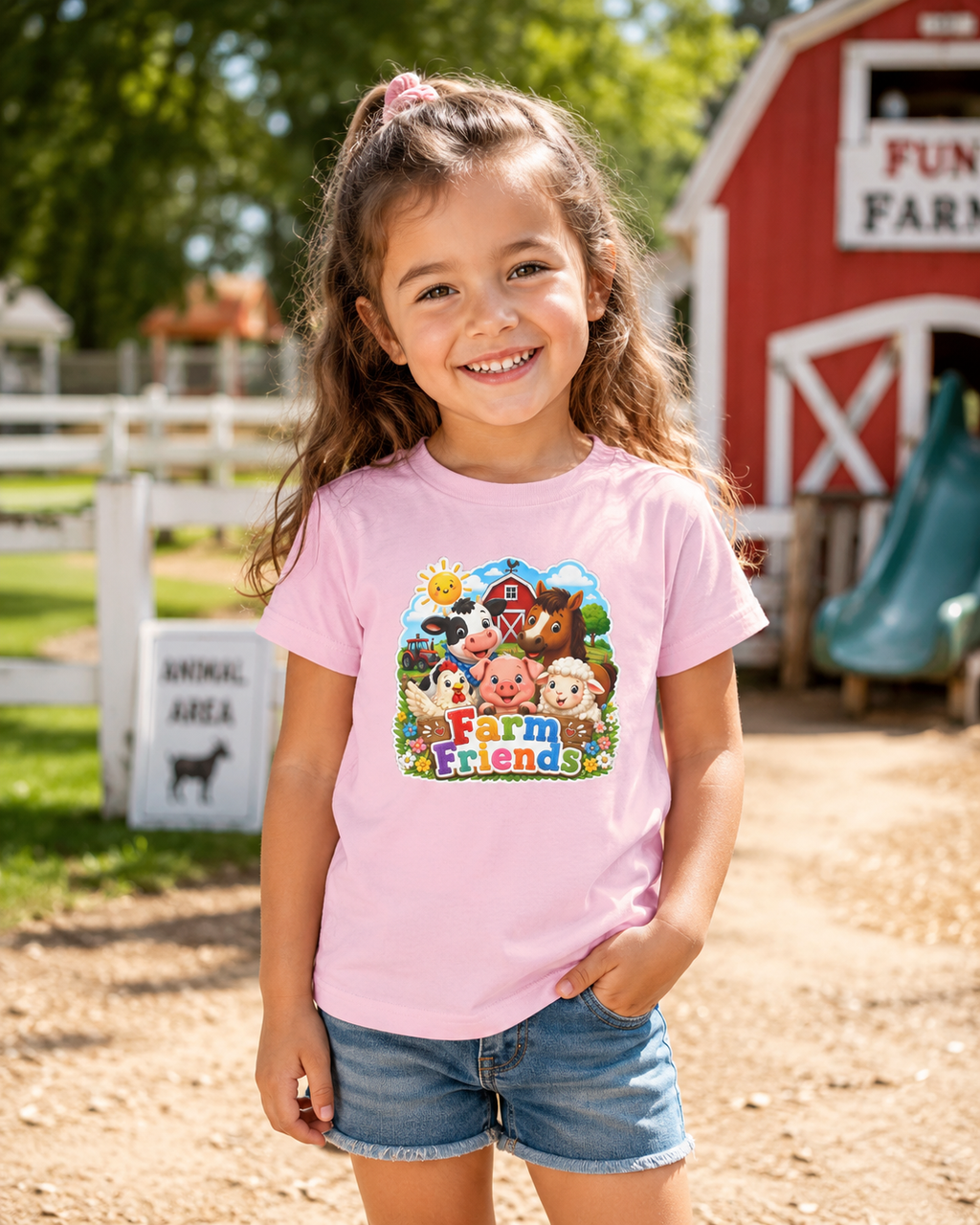 Kids Farm Friends T‑Shirt — Cute Barnyard Animals Graphic Tee
