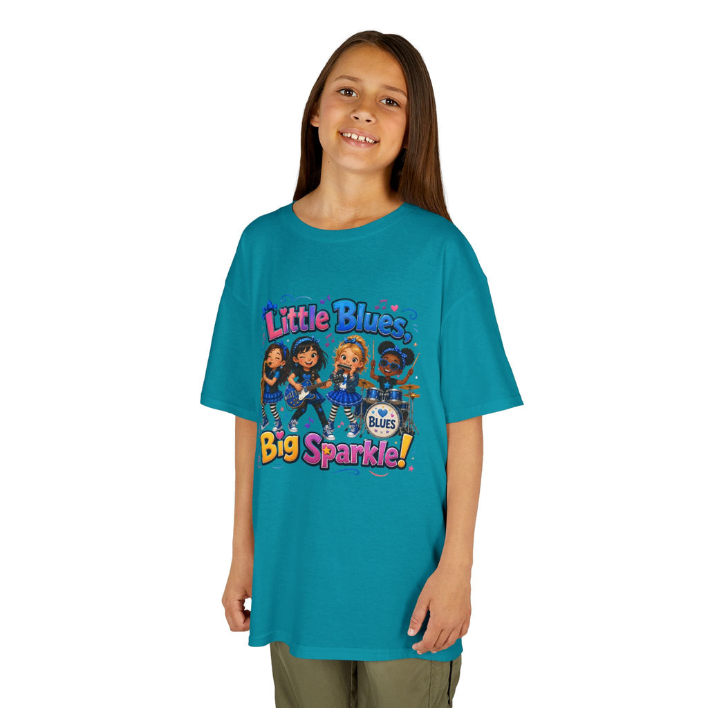 Kids Tee — "Little Blues Big Sparkle" Band Graphic