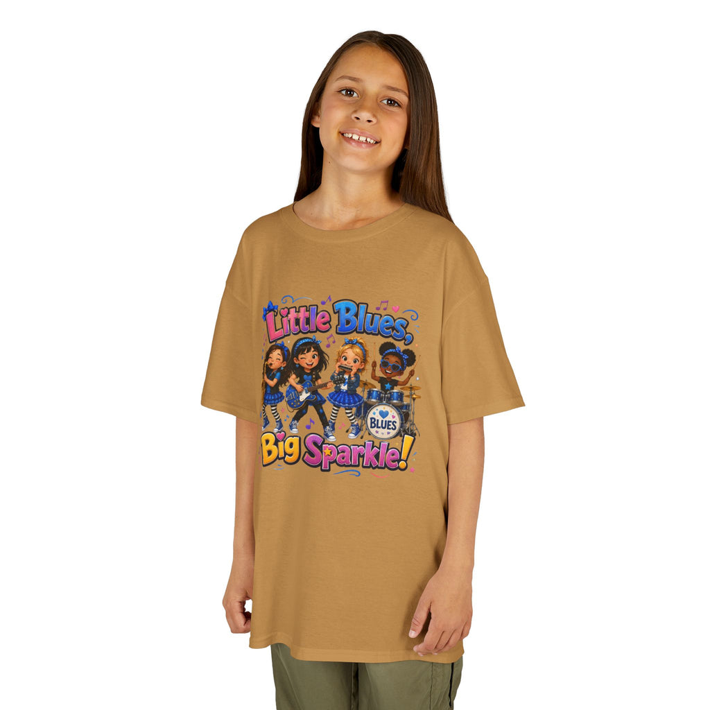 Kids Tee — "Little Blues Big Sparkle" Band Graphic