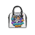 Shoulder Handbag — Cute 'Sorry I’m Spaced Out!' Space Astronaut Cartoon Purse