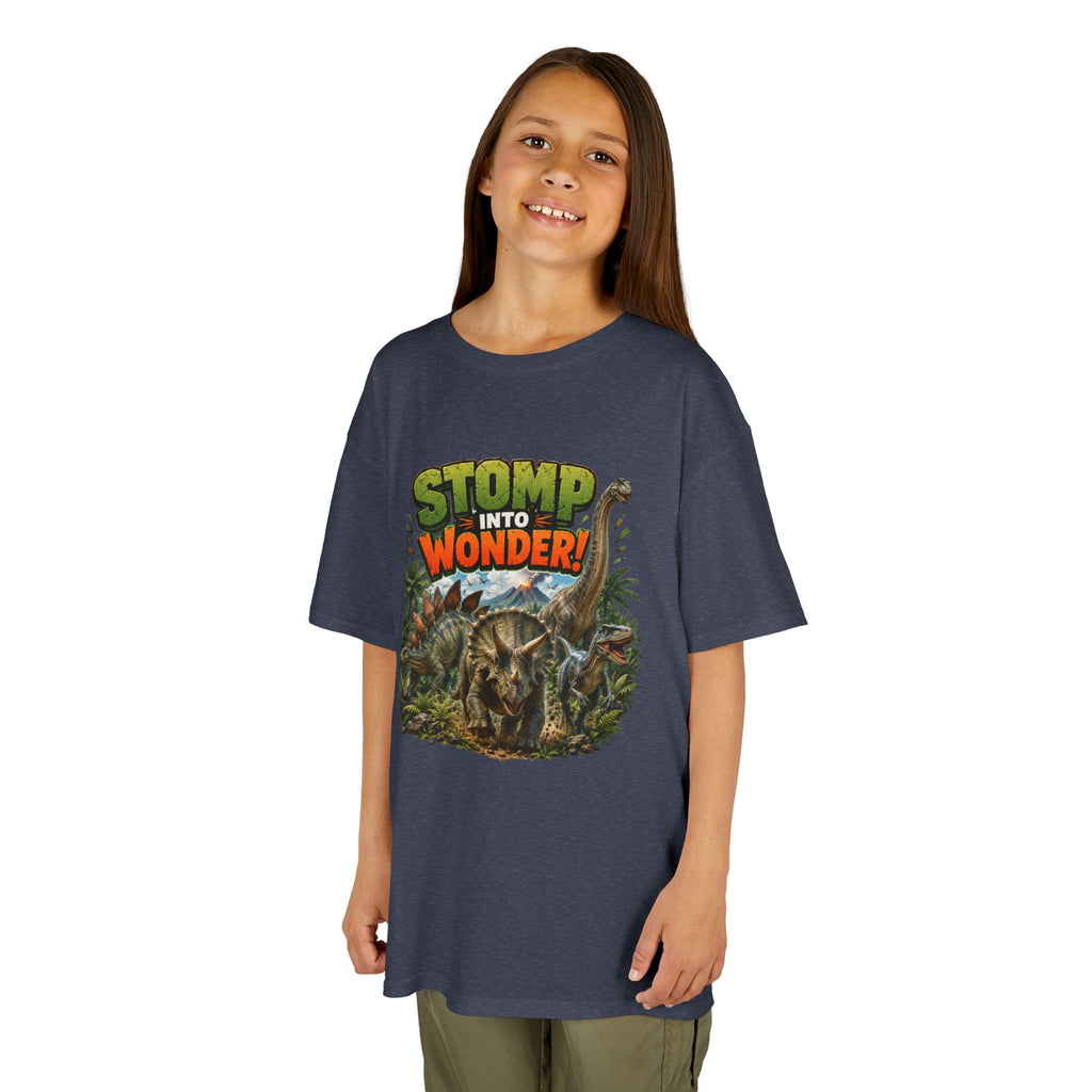 Kids T-Shirt - "Stomp Into Wonder" Dinosaur Graphic Tee