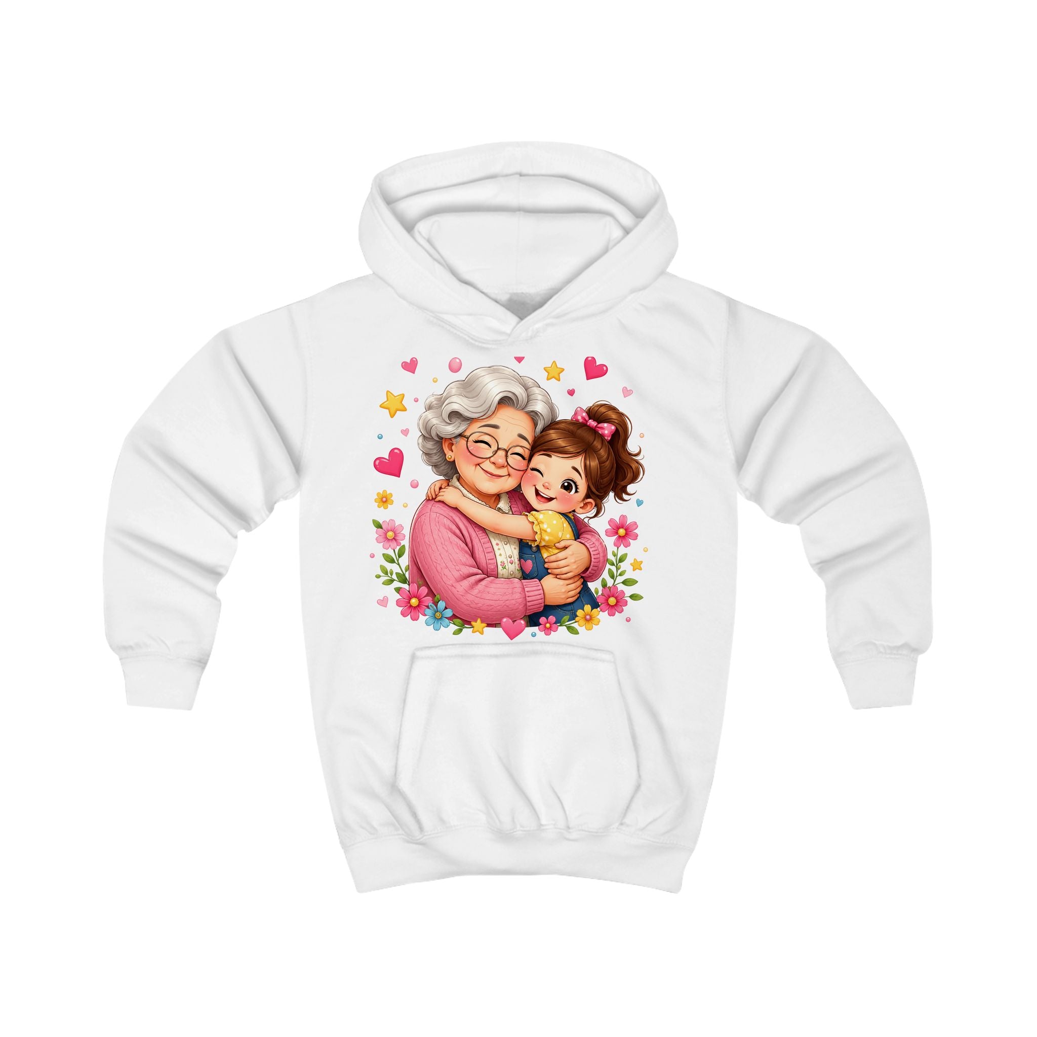 Grandma and Me Kids Hoodie — Cute Grandma Hug Graphic Pullover for Children