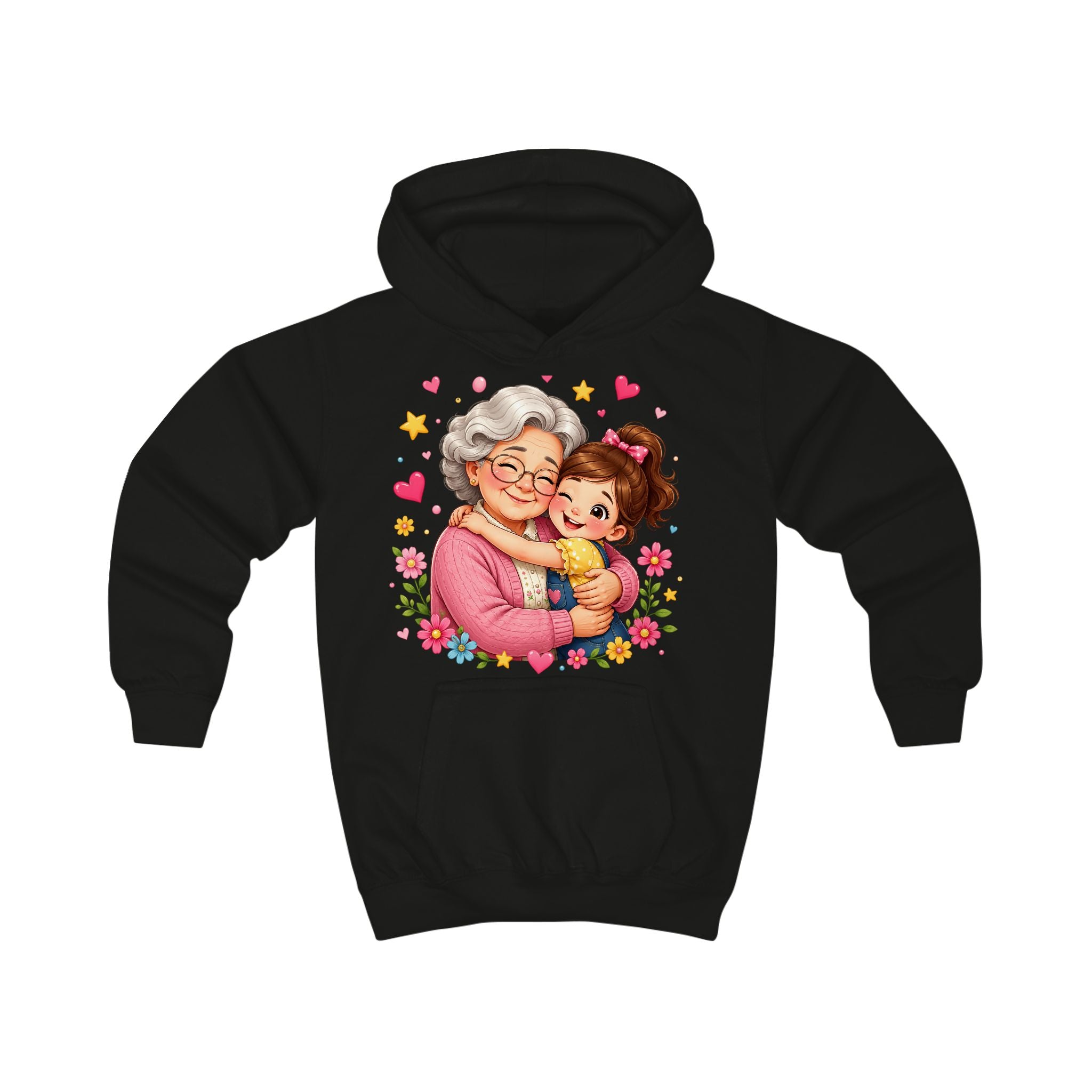 Grandma and Me Kids Hoodie — Cute Grandma Hug Graphic Pullover for Children