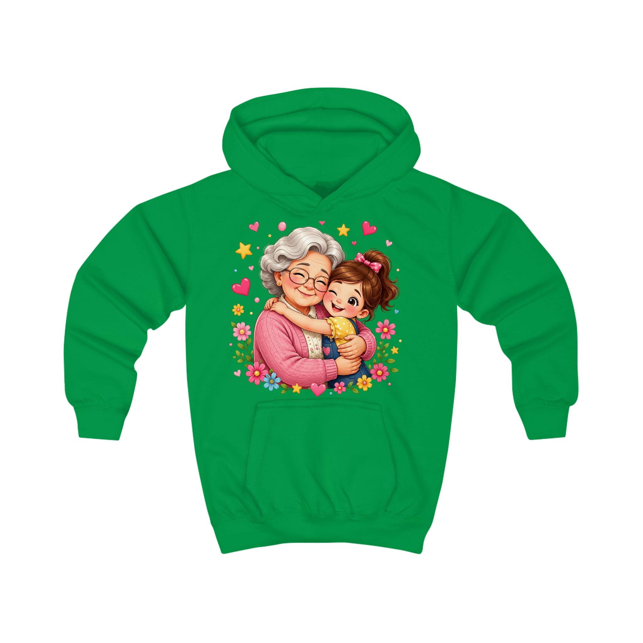 Grandma and Me Kids Hoodie — Cute Grandma Hug Graphic Pullover for Children