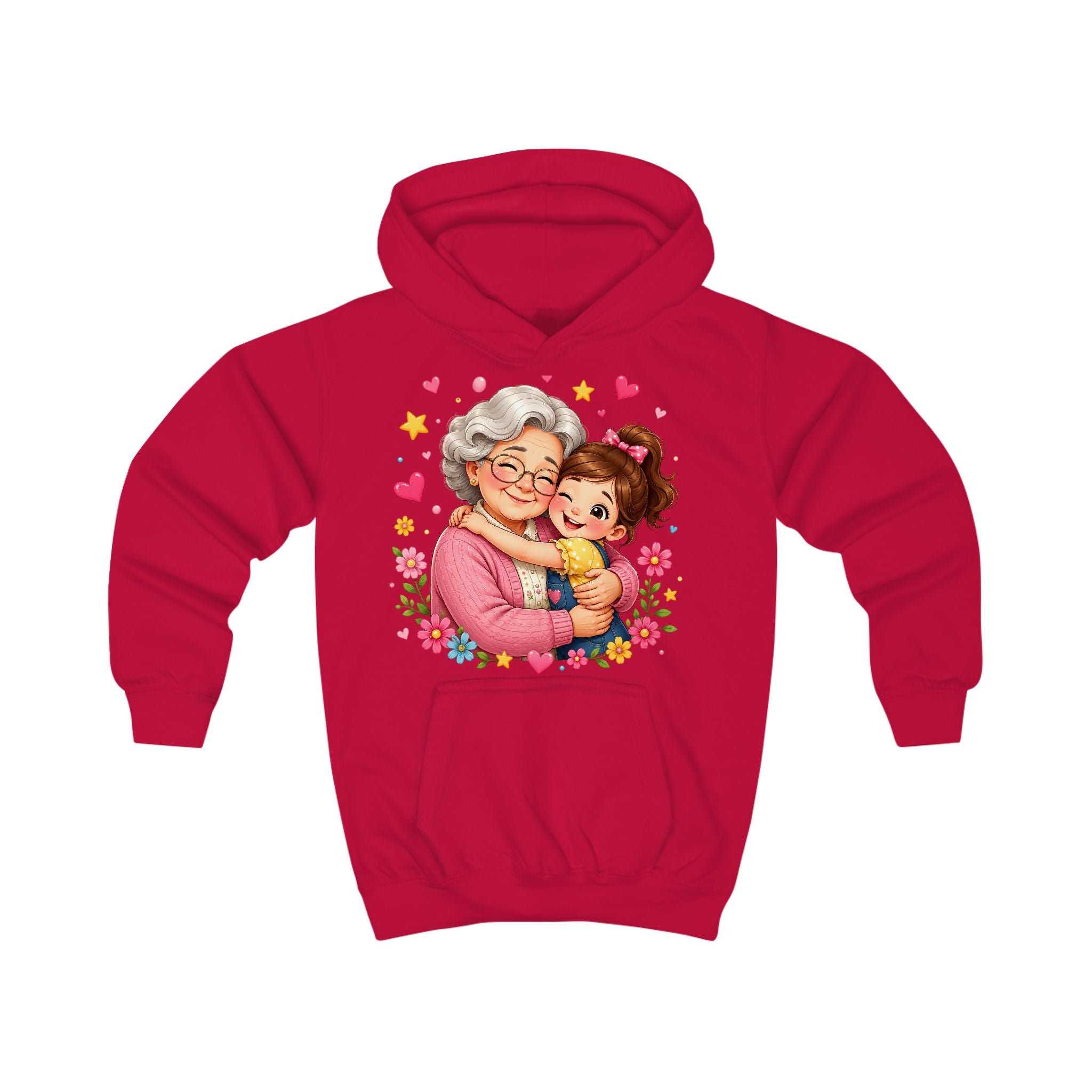 Grandma and Me Kids Hoodie — Cute Grandma Hug Graphic Pullover for Children