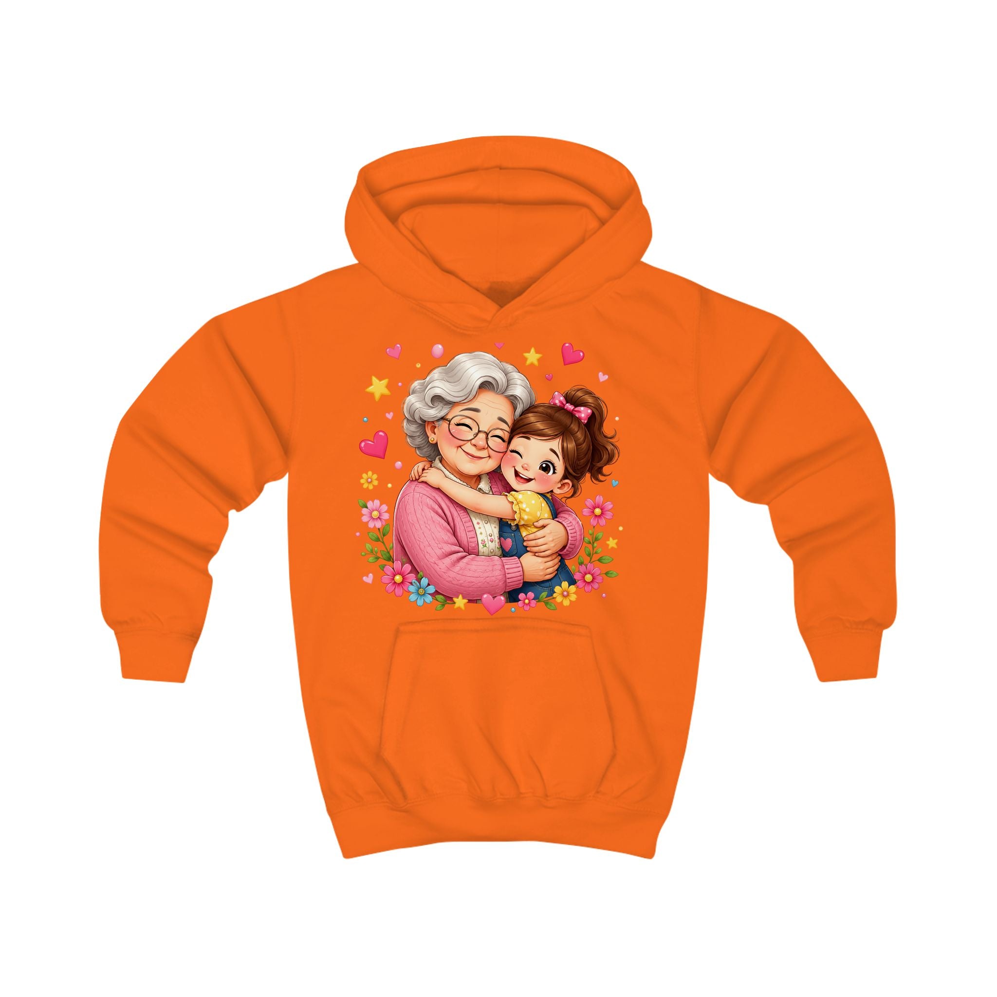Grandma and Me Kids Hoodie — Cute Grandma Hug Graphic Pullover for Children
