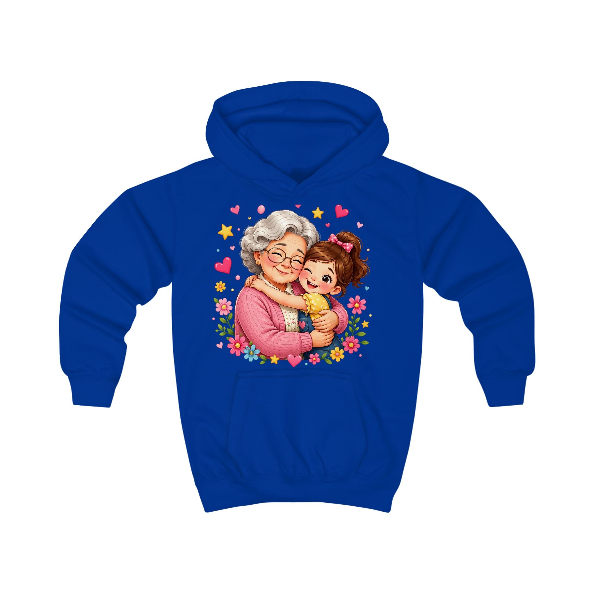 Grandma and Me Kids Hoodie — Cute Grandma Hug Graphic Pullover for Children